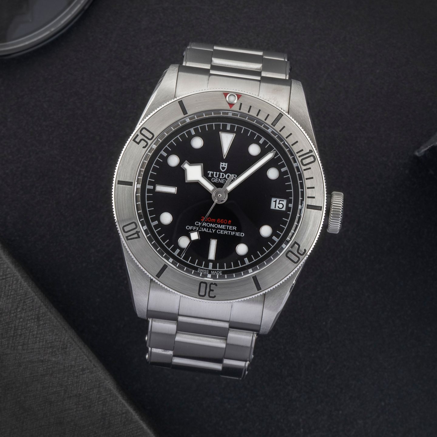 Tudor Black Bay Steel 79730 (2018) - Zwart wijzerplaat 41mm Staal (1/8)