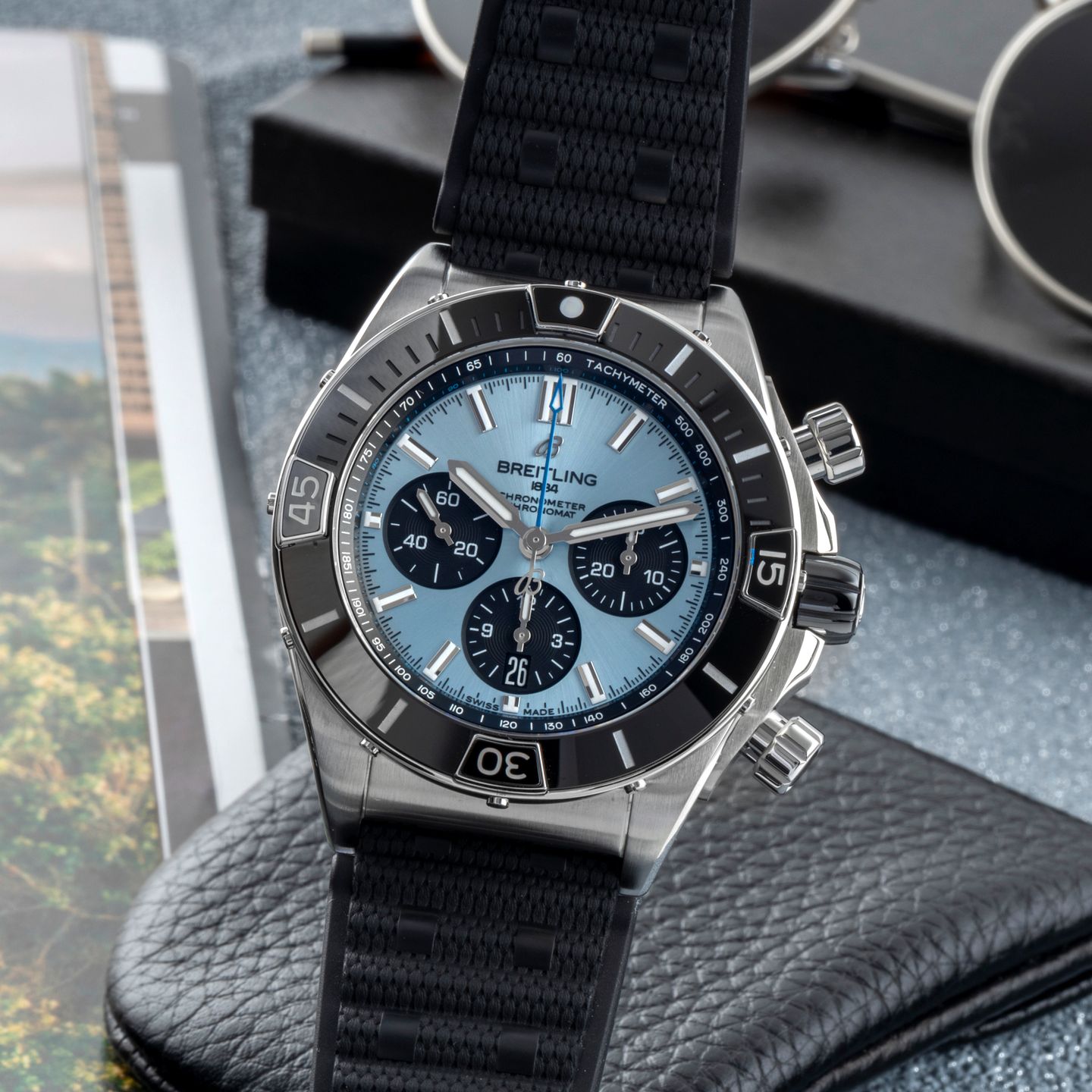 Breitling Chronomat PB0136251C1S1 (Unknown (random serial)) - Blue dial 44 mm Steel case (3/8)