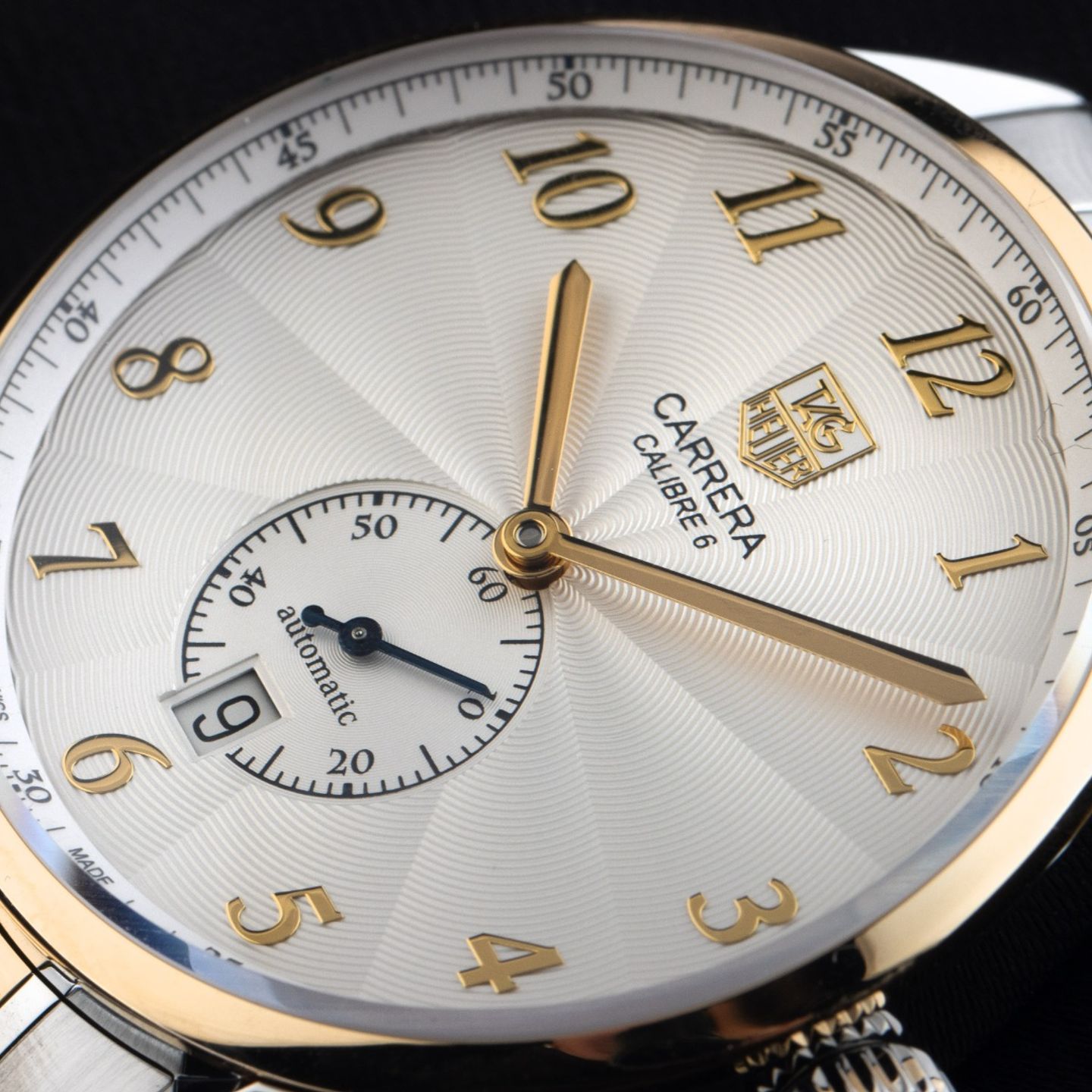 TAG Heuer Carrera Calibre 6 WAS2150.BD0733 (2013) - Silver dial 39 mm Gold/Steel case (3/7)