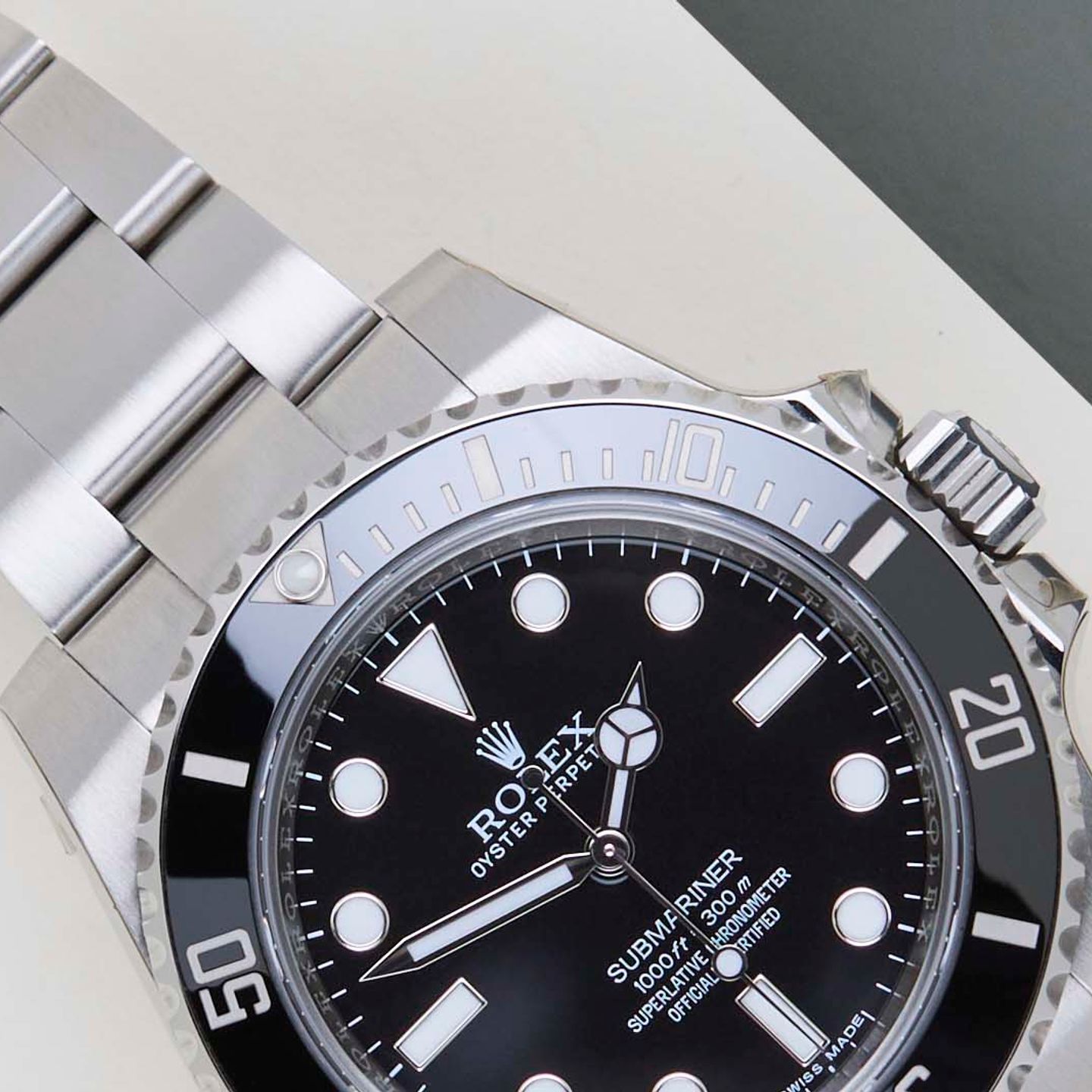 Rolex Submariner No Date 114060 (2016) - Black dial 40 mm Steel case (3/8)