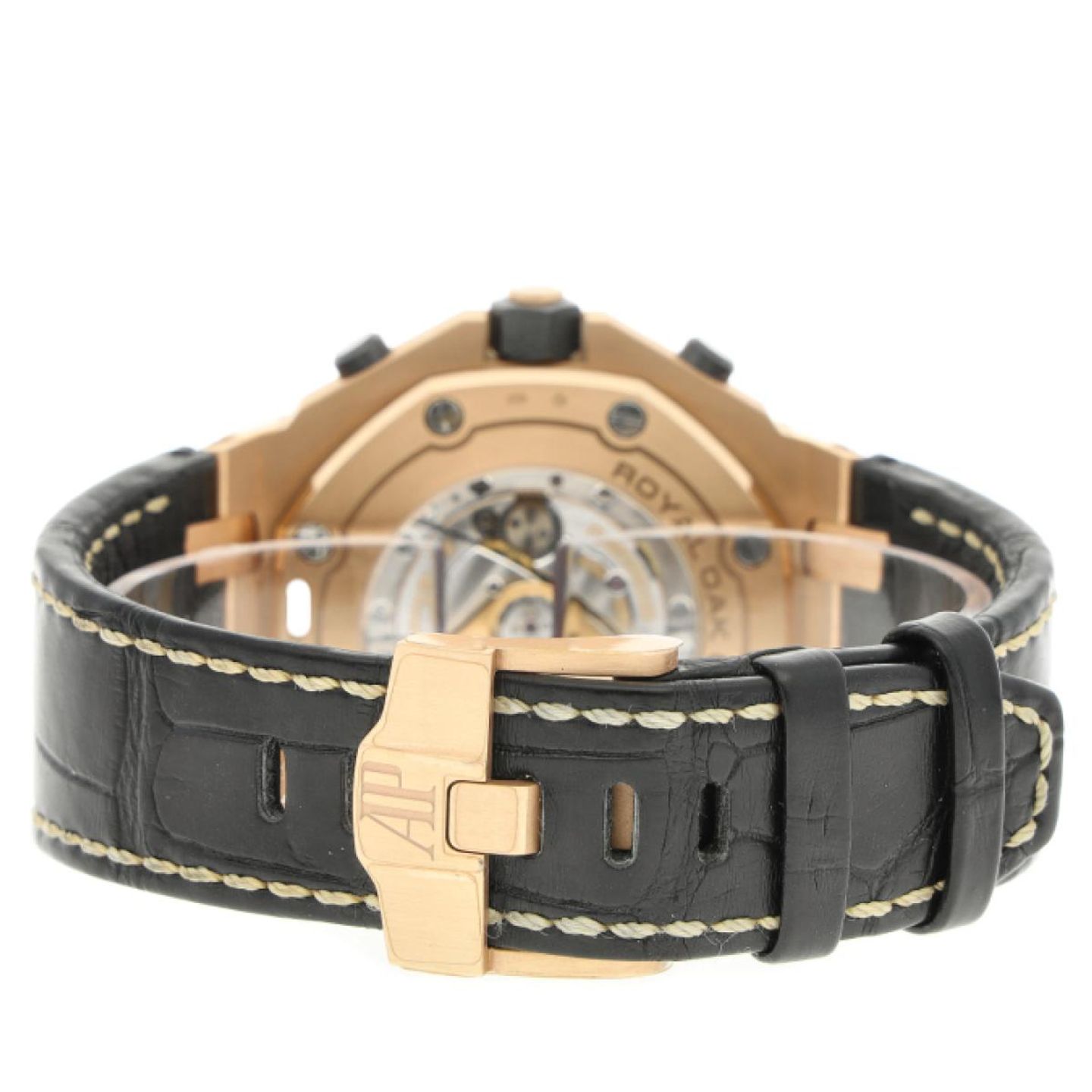 Audemars Piguet Royal Oak Offshore Chronograph 26470OR.OO.A002CR.02 (2021) - Zwart wijzerplaat 42mm Roségoud (7/8)