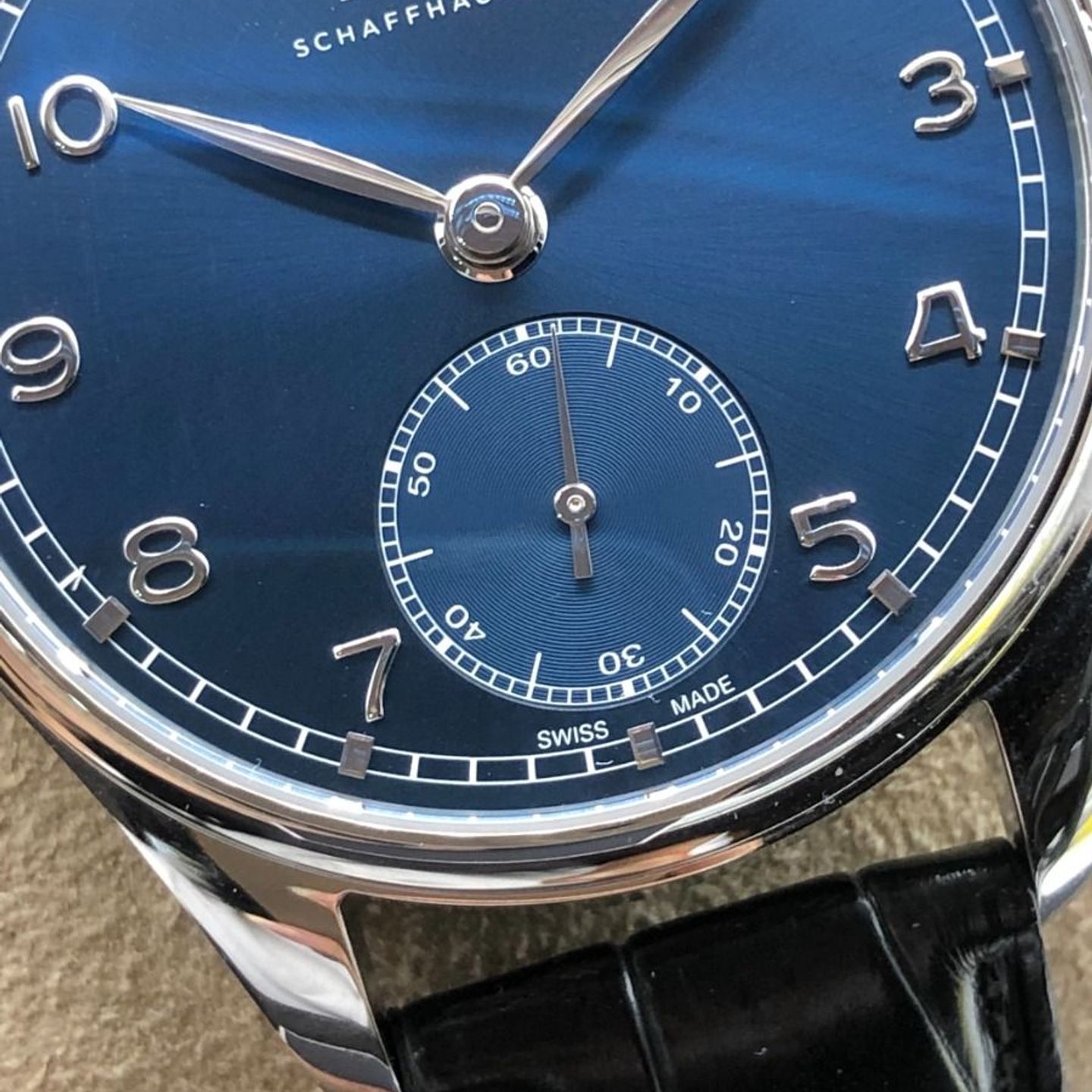 IWC Portuguese Automatic IW358305 (2023) - Blauw wijzerplaat 40mm Staal (5/8)