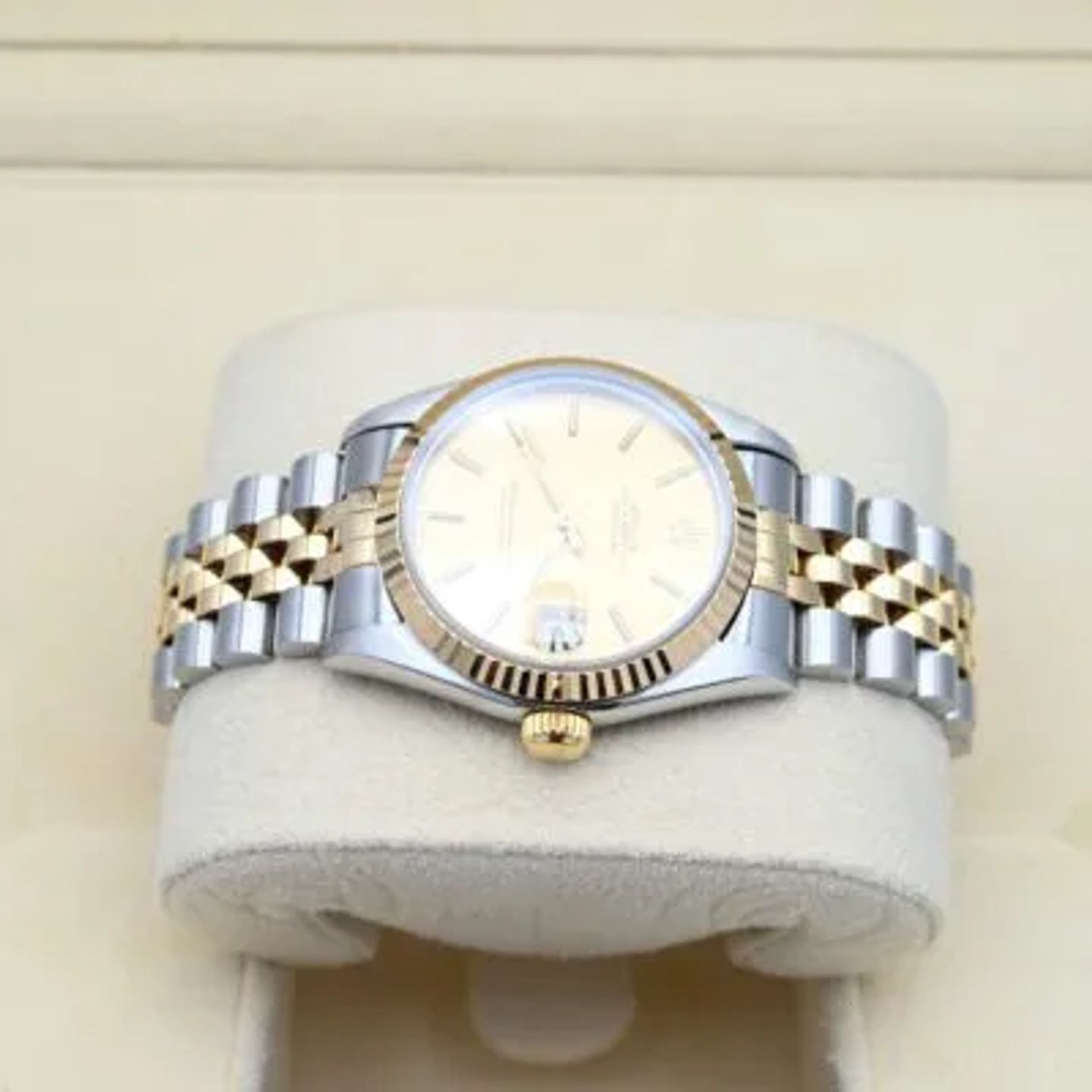 Rolex Datejust 31 68273 (1994) - Champagne wijzerplaat 31mm Goud/Staal (4/6)