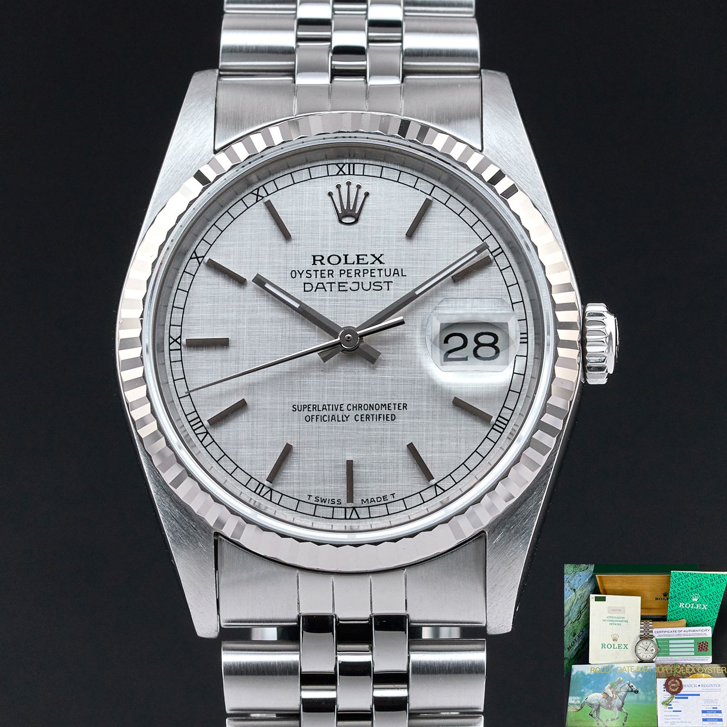 Rolex Datejust 36 16234 (1991) - 36mm Staal (1/8)