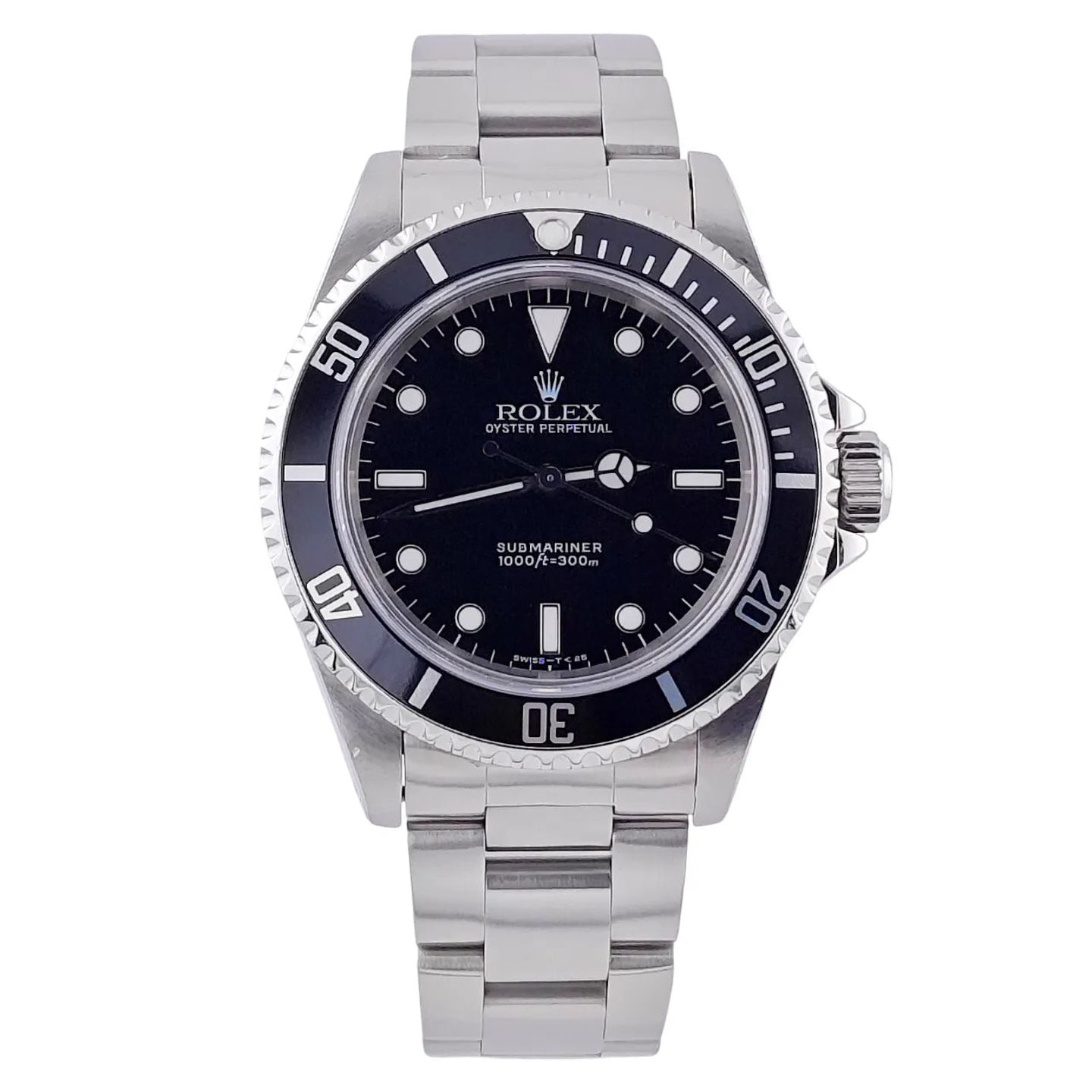 Rolex Submariner Date 16610 (Unknown (random serial)) - Black dial 40 mm Steel case (1/8)