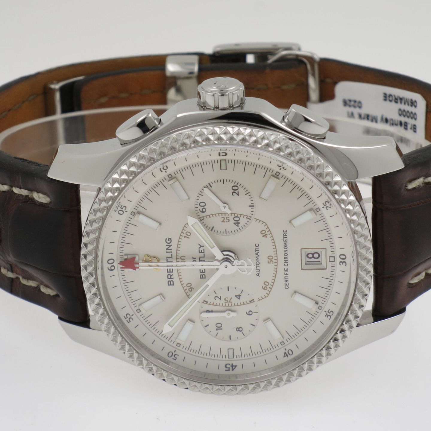 Breitling Bentley Mark VI P26362 (2008) - Wit wijzerplaat 42mm Staal (2/4)