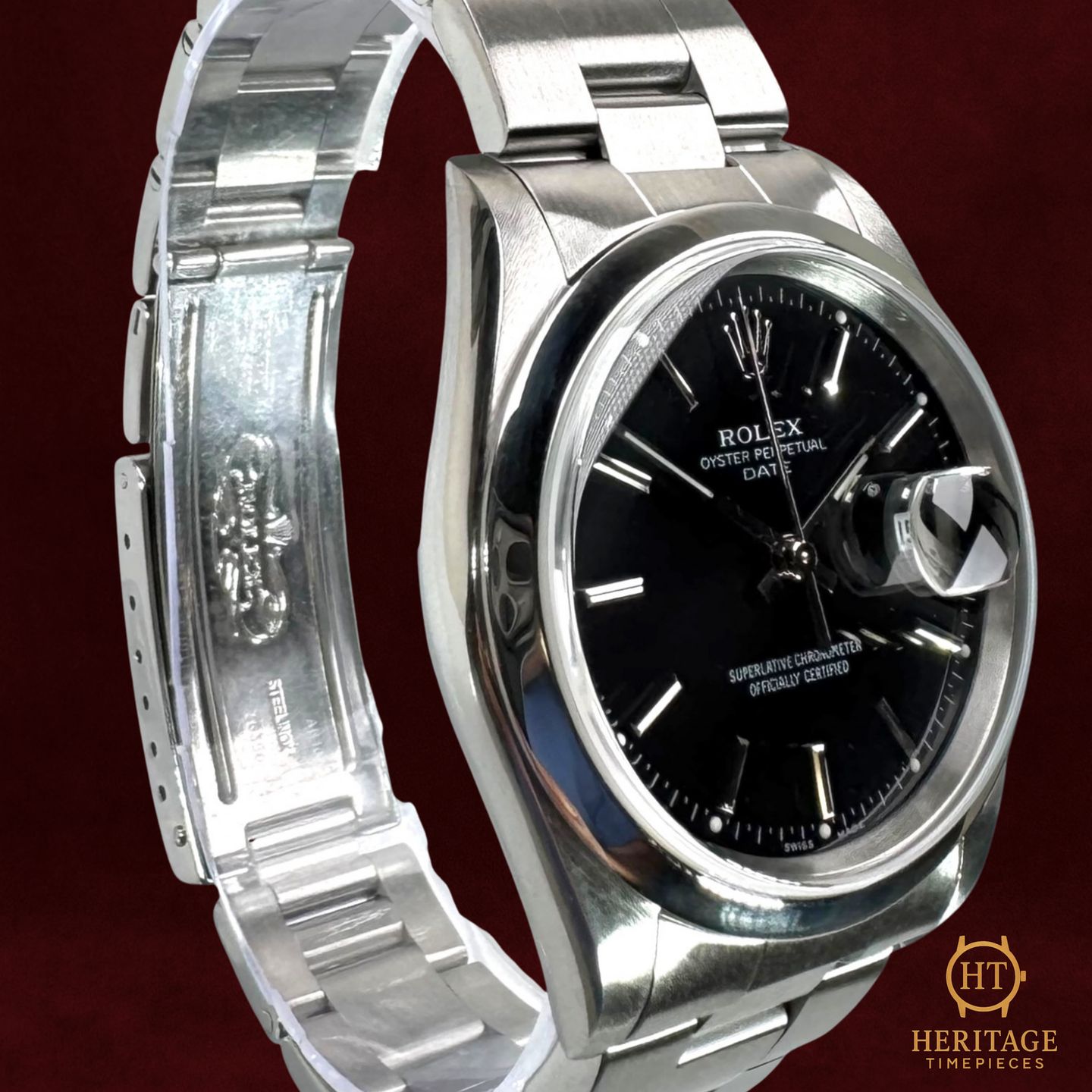 Rolex Oyster Perpetual Date 15200 (2007) - 34 mm Steel case (3/8)