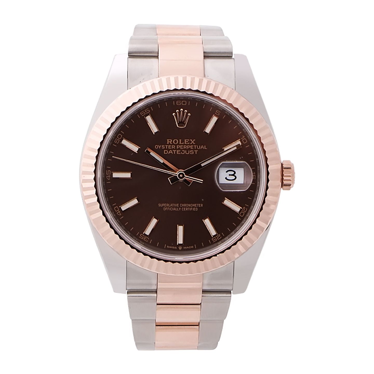 Rolex Datejust 41 126331 (2023) - Bruin wijzerplaat 41mm Goud/Staal (2/8)