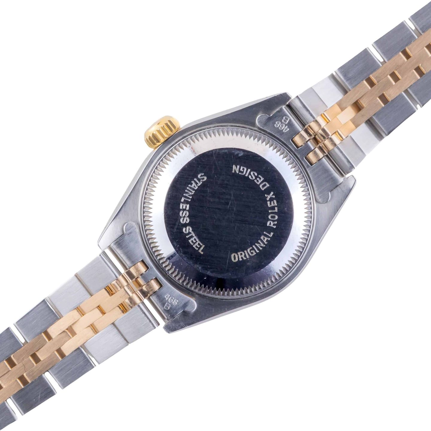 Rolex Lady-Datejust 69173 (1991) - Champagne dial 26 mm Gold/Steel case (4/8)