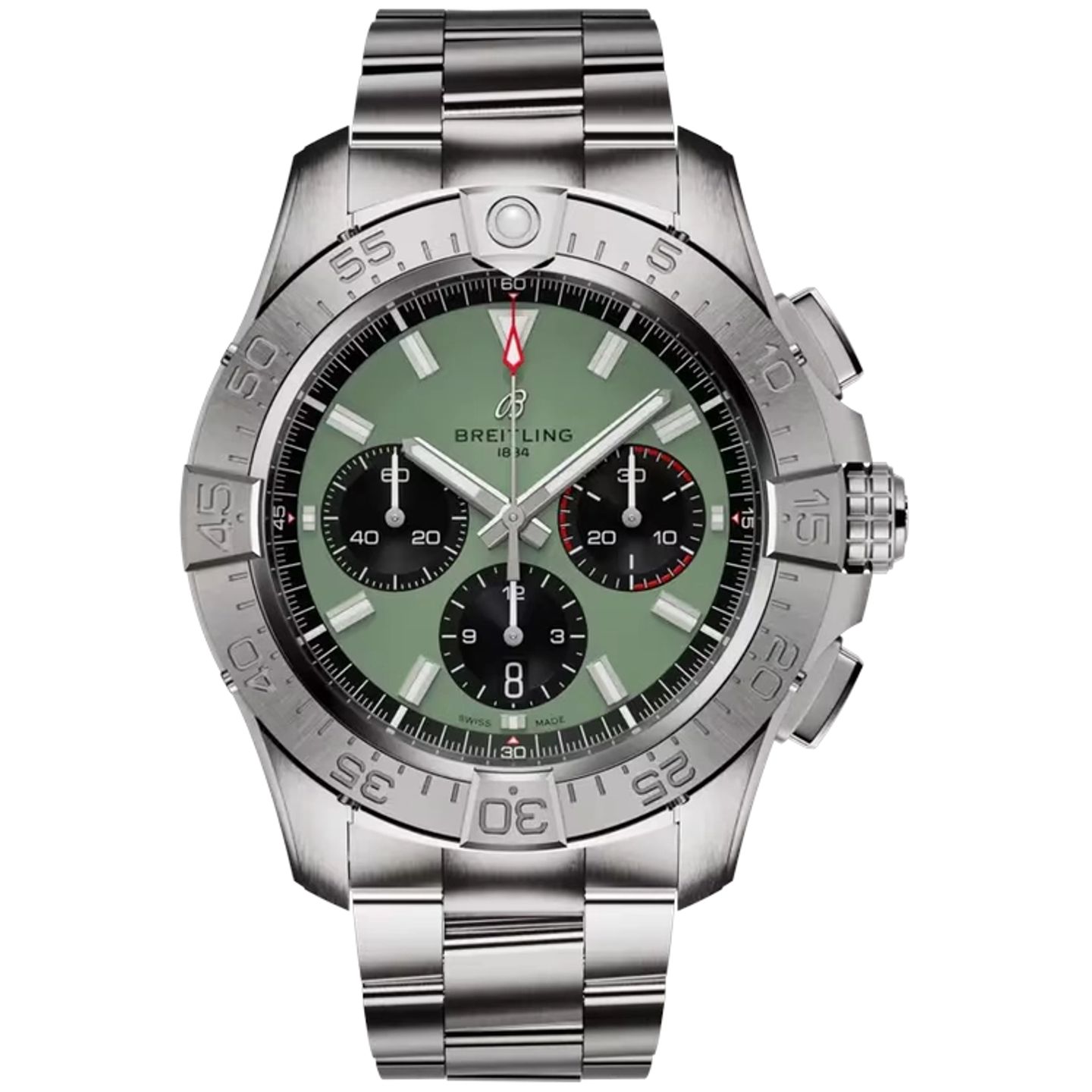 Breitling Avenger AB0147101L1A1 (2023) - Groen wijzerplaat 44mm Staal (1/1)