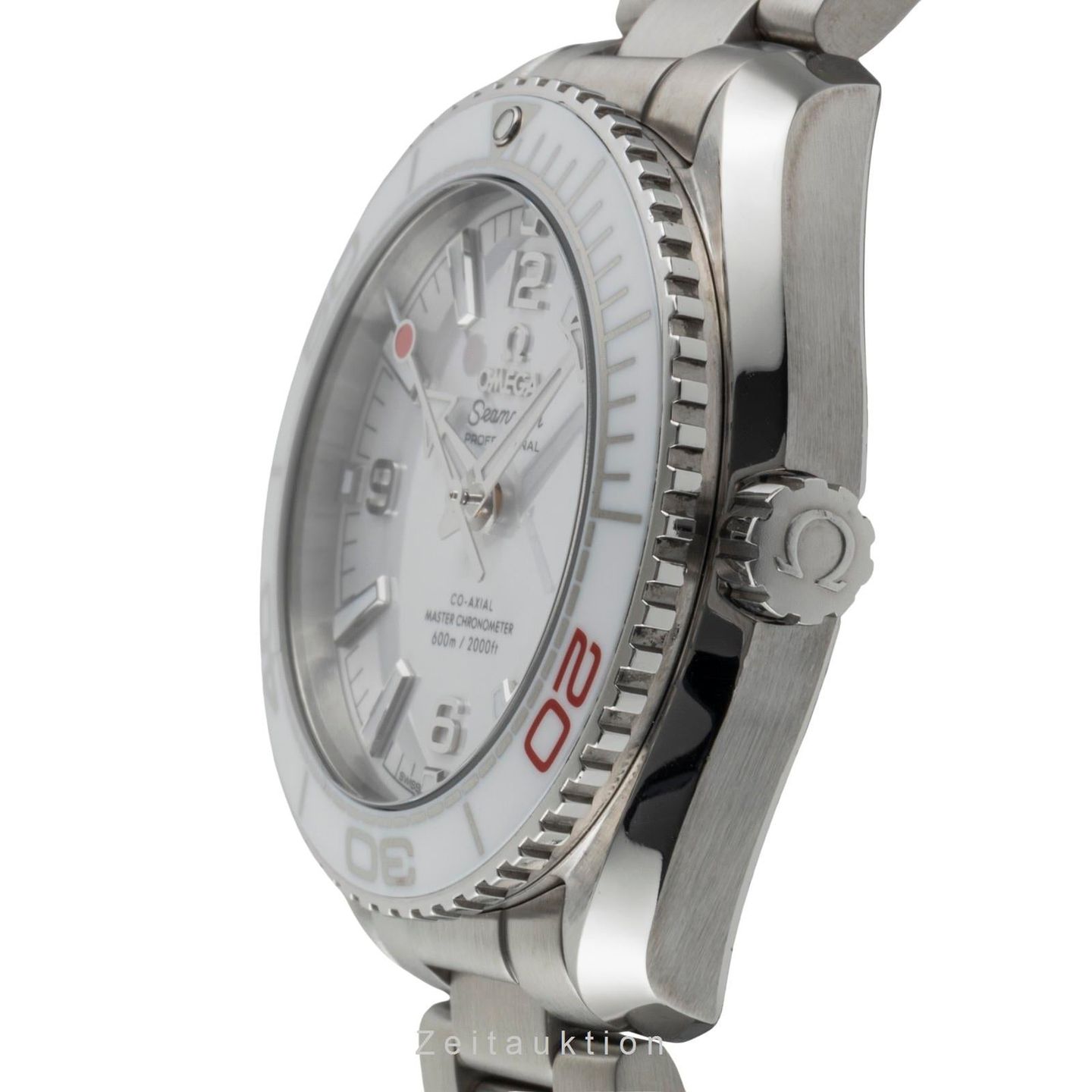 Omega Seamaster Planet Ocean 522.33.40.20.04.001 (Unknown (random serial)) - White dial 40 mm Steel case (5/8)