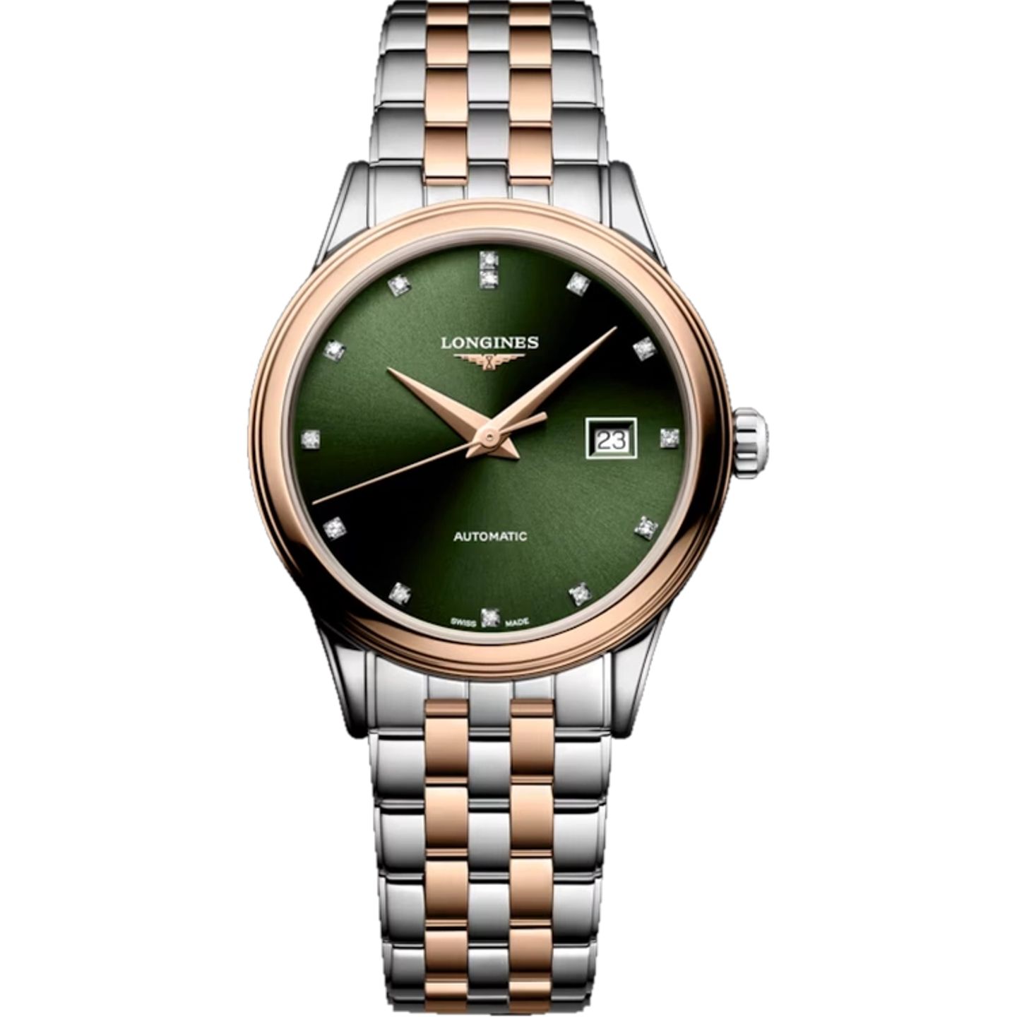 Longines Flagship L4.374.3.07.7 (2026) - Green dial 30 mm Steel case (1/1)