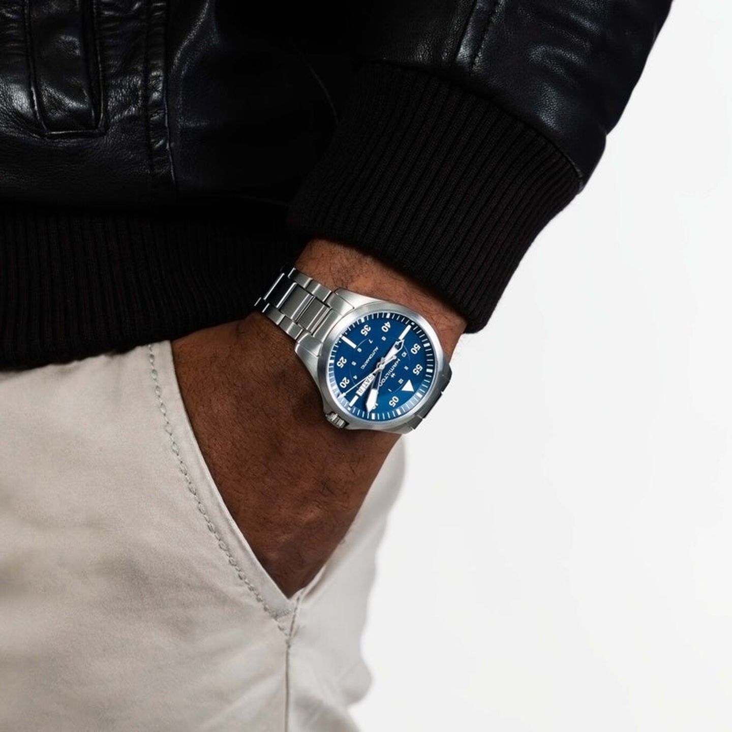 Hamilton Khaki Aviation H64635140 (2026) - Blauw wijzerplaat 42mm Staal (2/4)