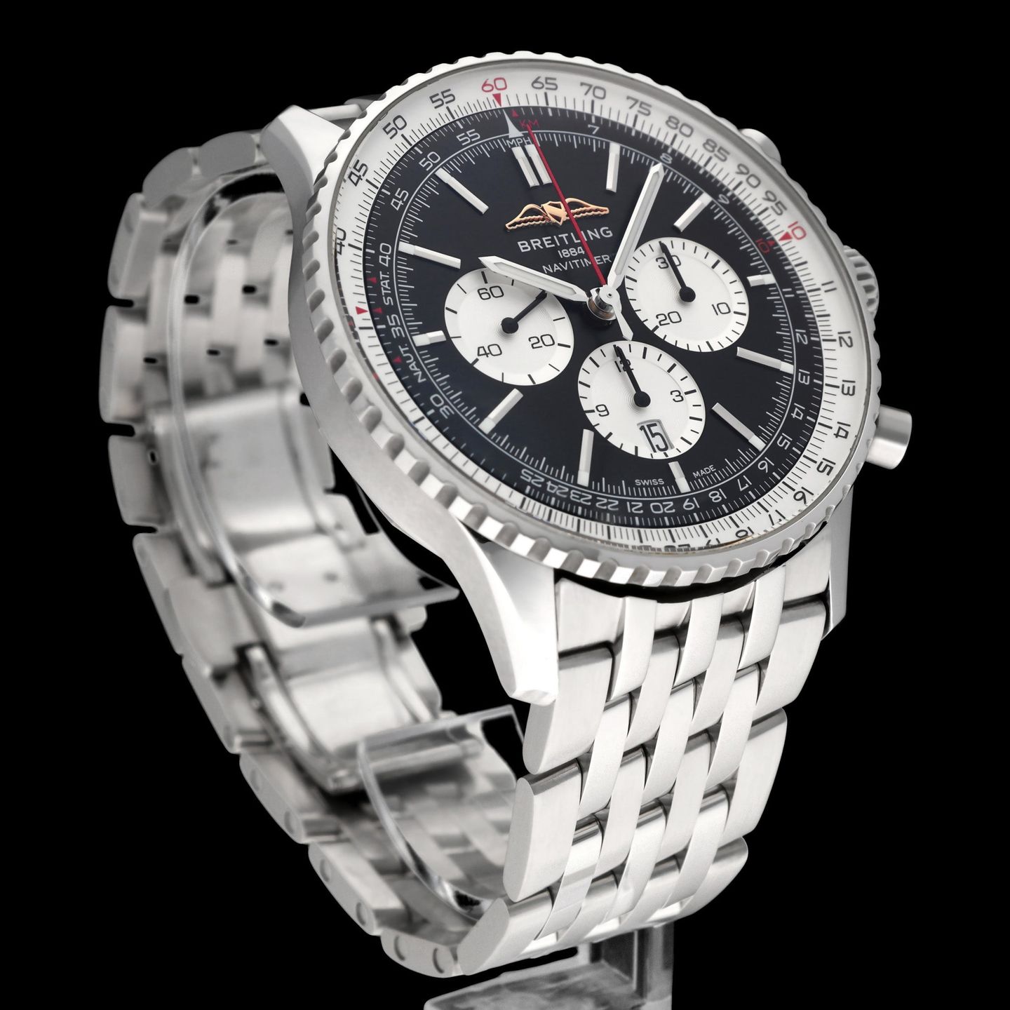 Breitling Navitimer 1 B01 Chronograph AB0137 (2022) - Black dial 46 mm Steel case (6/8)