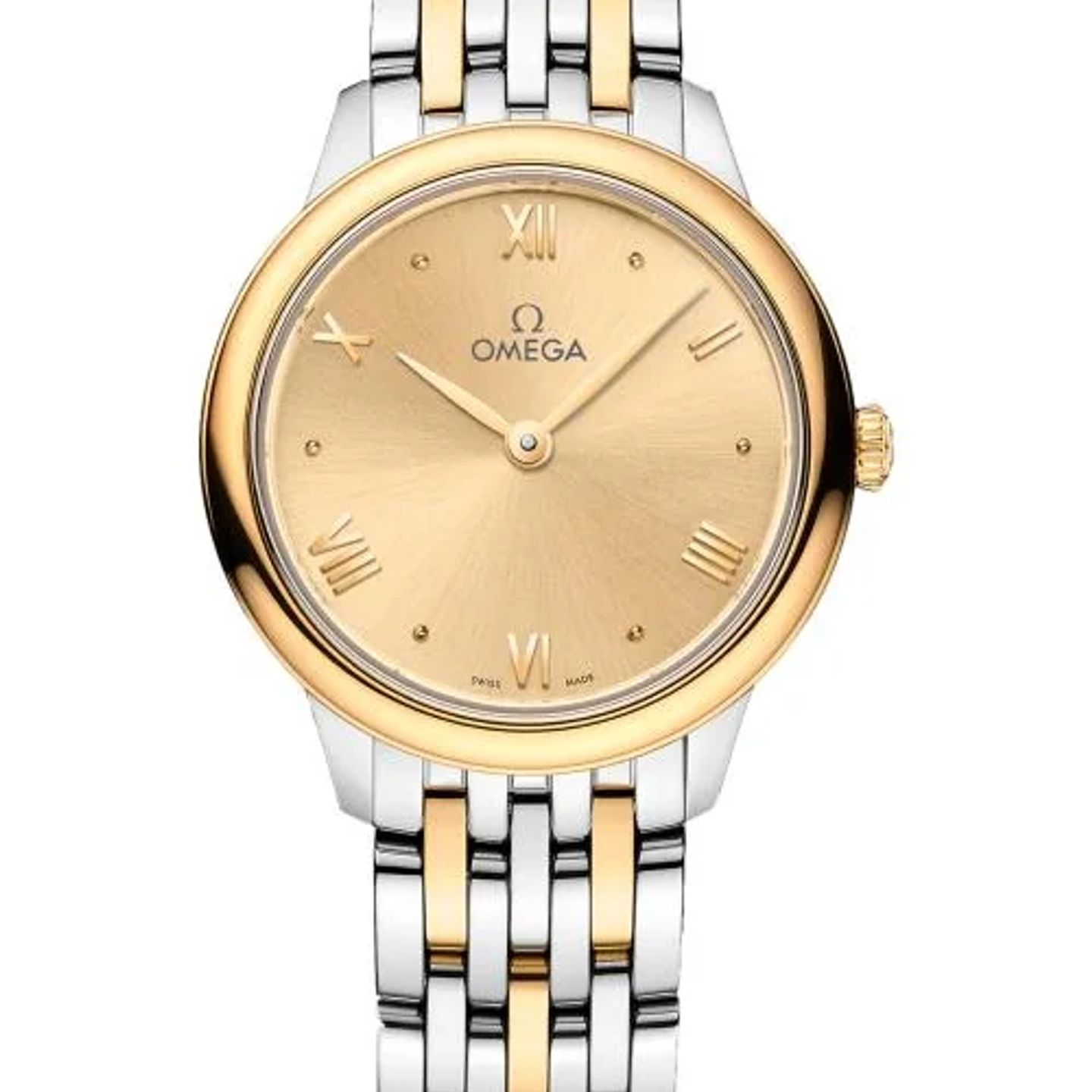 Omega De Ville 434.20.28.60.08.001 (2026) - Champagne wijzerplaat 28mm Goud/Staal (1/1)