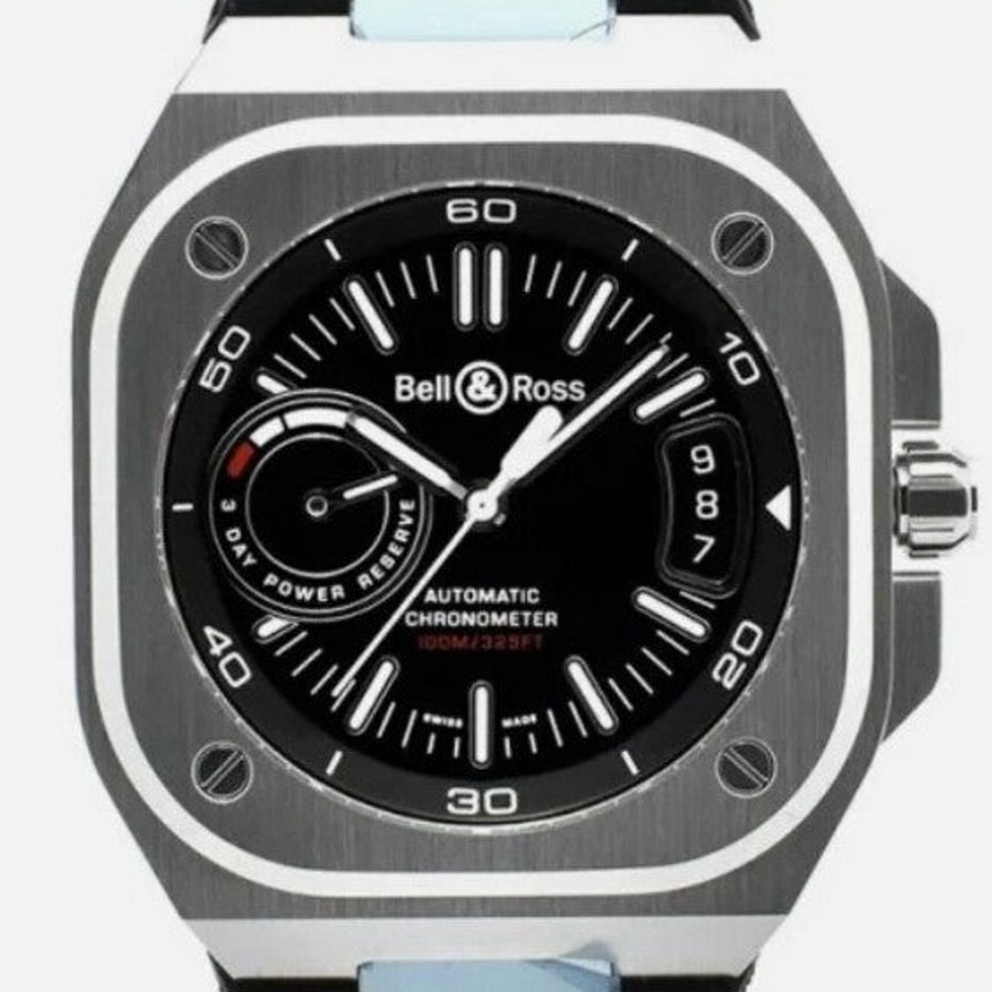Bell & Ross Unknown BRX5R-BL-ST/SRB (2025) - Zwart wijzerplaat 42mm Staal (1/1)