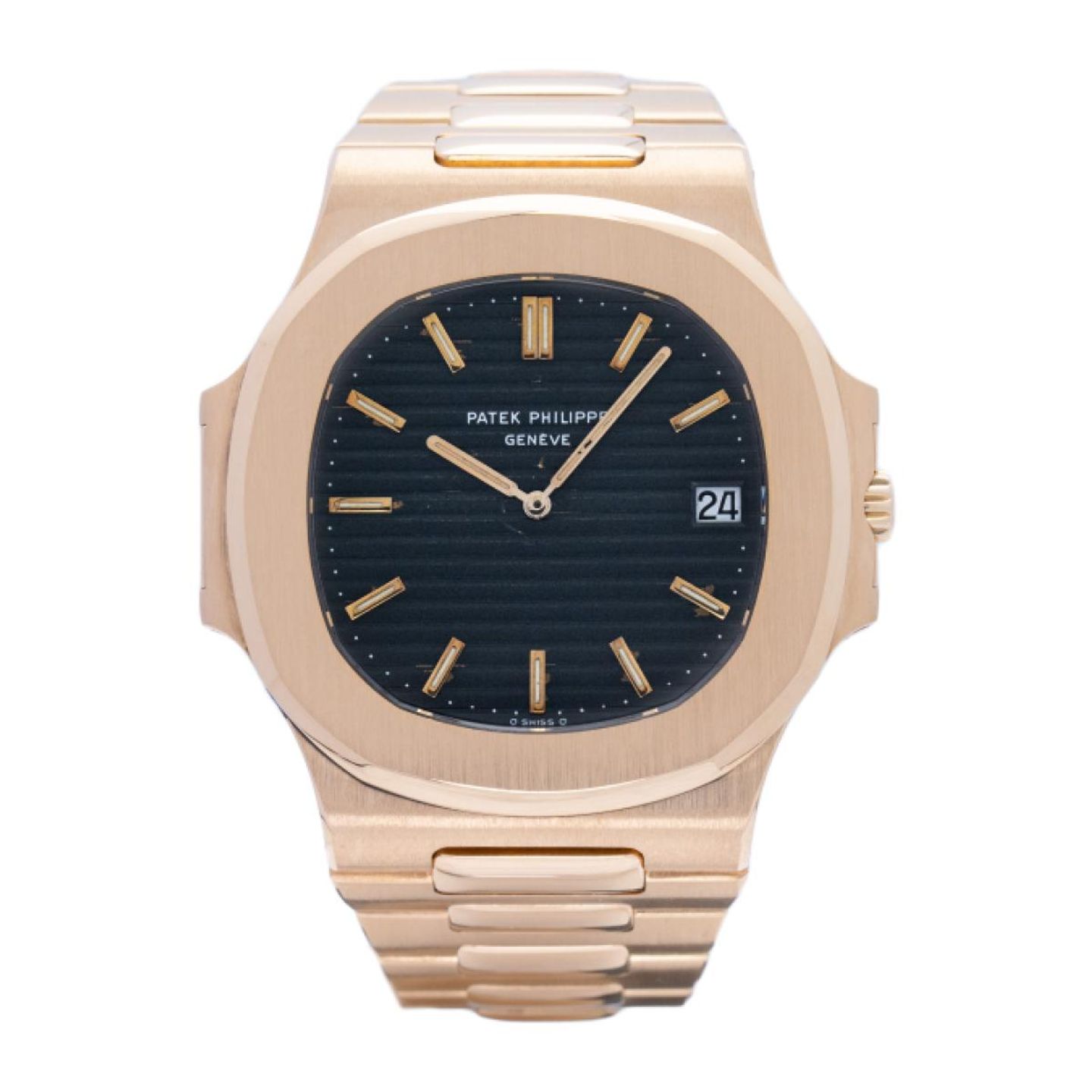 Patek Philippe Nautilus 3700/11J (1979) - Blue dial 42 mm Yellow Gold case (1/6)