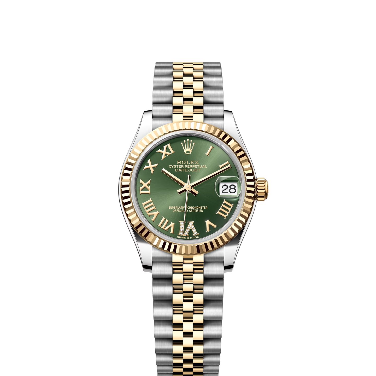 Rolex Datejust 31 278273 (2024) - Groen wijzerplaat 31mm Staal (1/8)