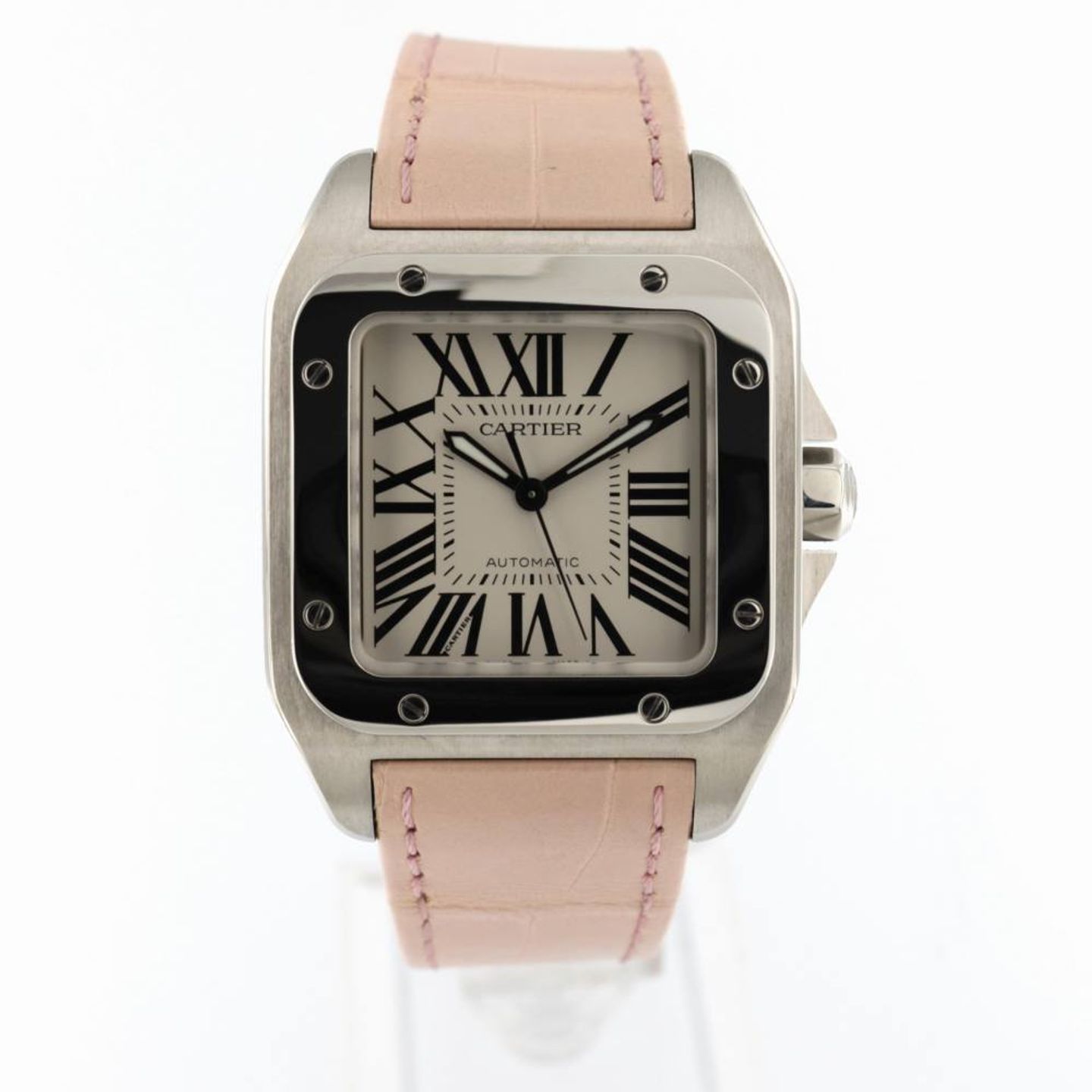 Cartier Santos 100 W20126X8 (2017) - Silver dial 36 mm Steel case (1/8)