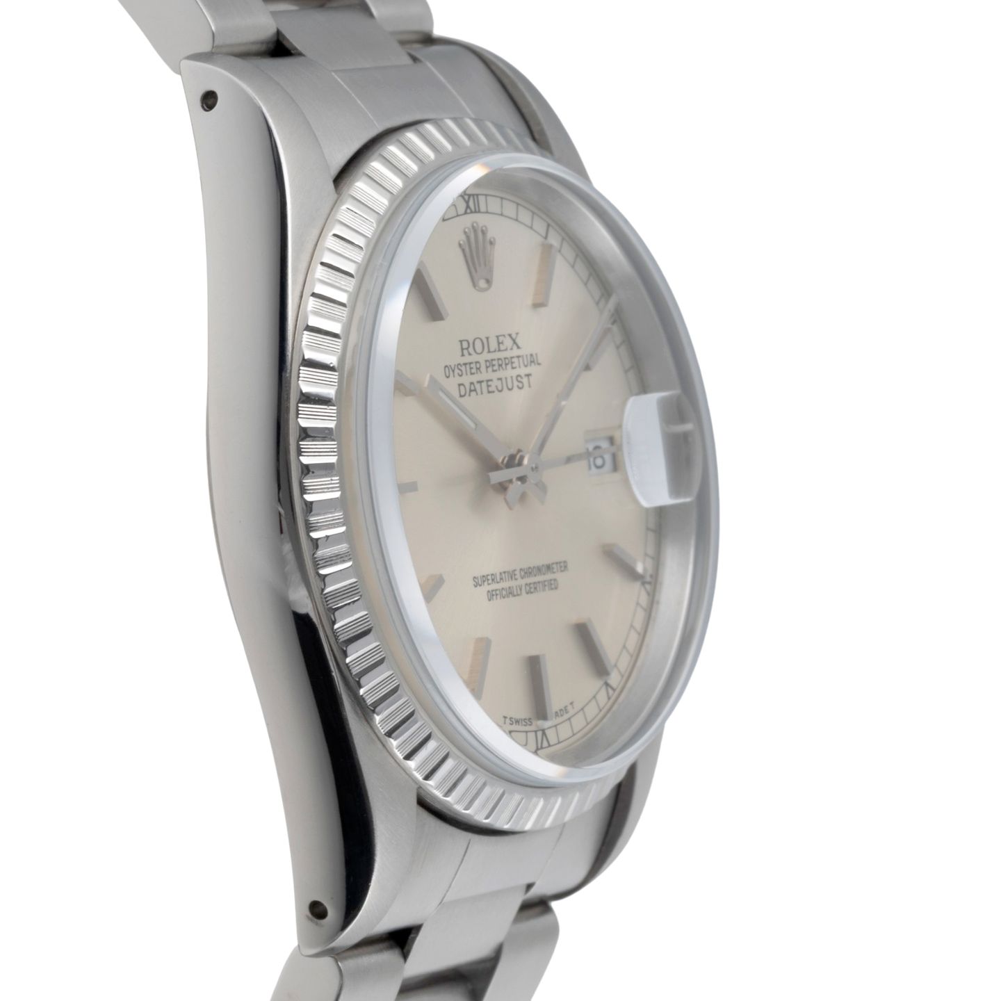 Rolex Datejust 36 16220 (1992) - Zilver wijzerplaat 36mm Staal (7/8)