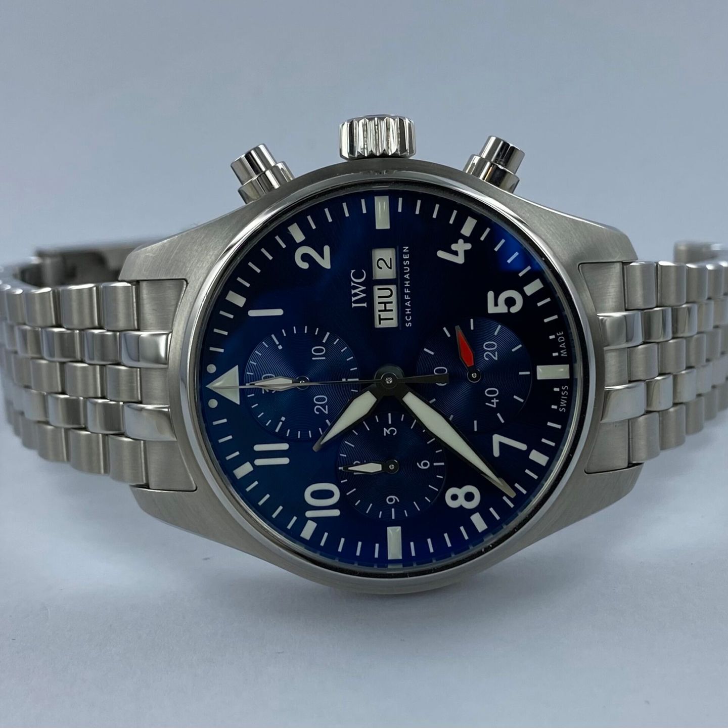 IWC Pilot Chronograph IW388102 (2023) - Blue dial 41 mm Steel case (1/6)