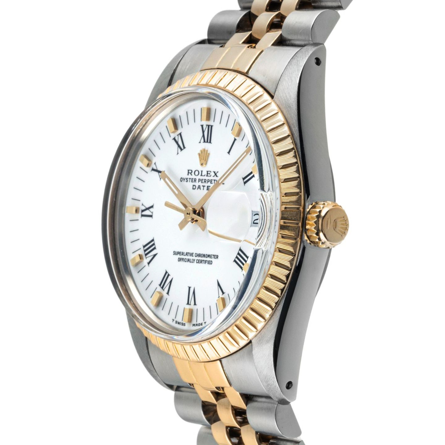 Rolex Oyster Perpetual Date 15053 (Unknown (random serial)) - 34 mm Gold/Steel case (6/8)