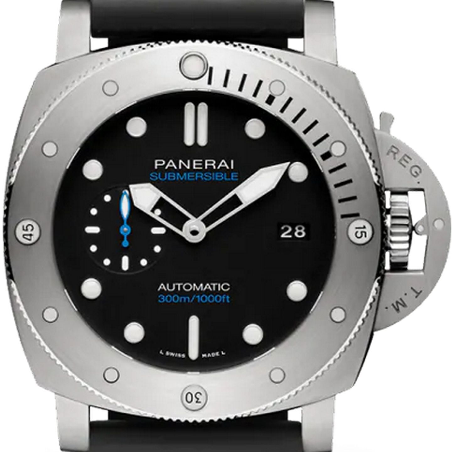Panerai Luminor Submersible 1950 3 Days Automatic PAM02305 (2025) - Zwart wijzerplaat 47mm Titanium (1/1)