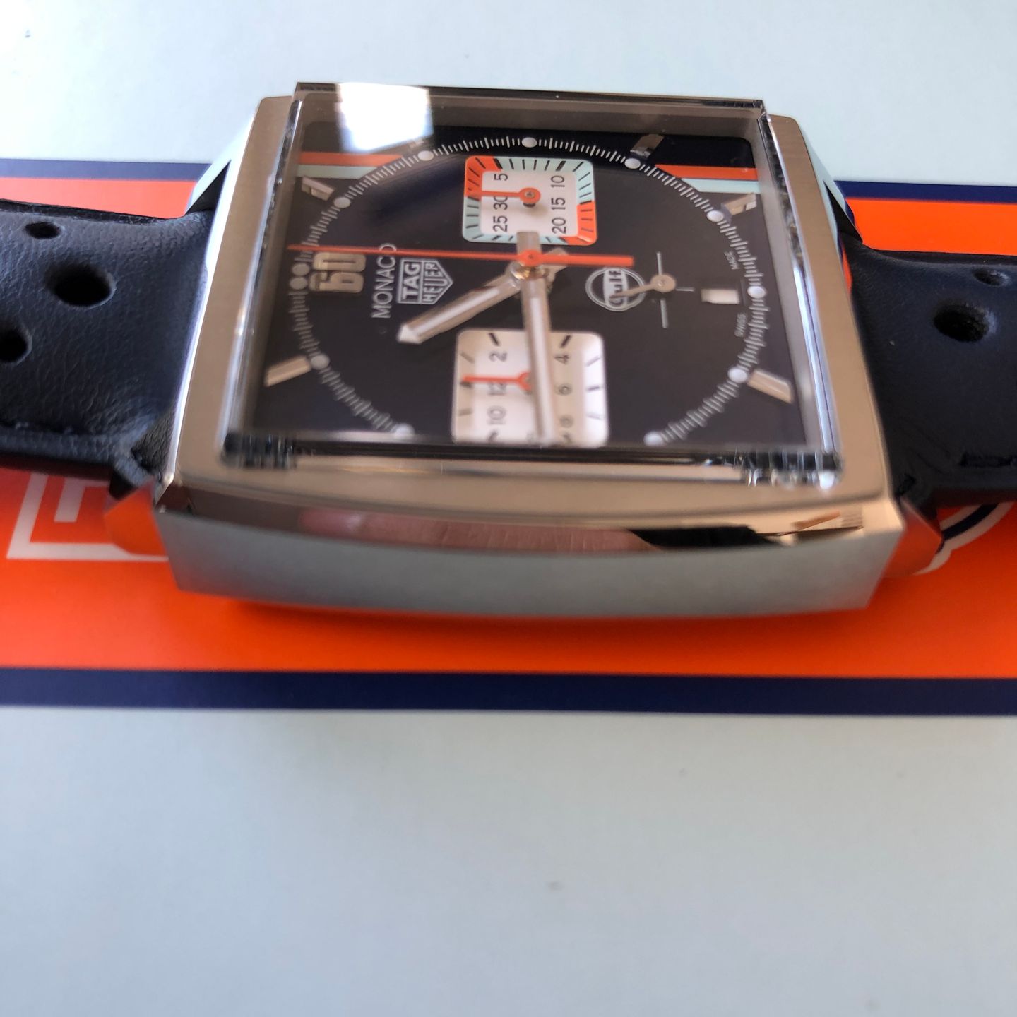 TAG Heuer Monaco CBl2115.FC6494 (2022) - Blue dial 39 mm Steel case (3/7)