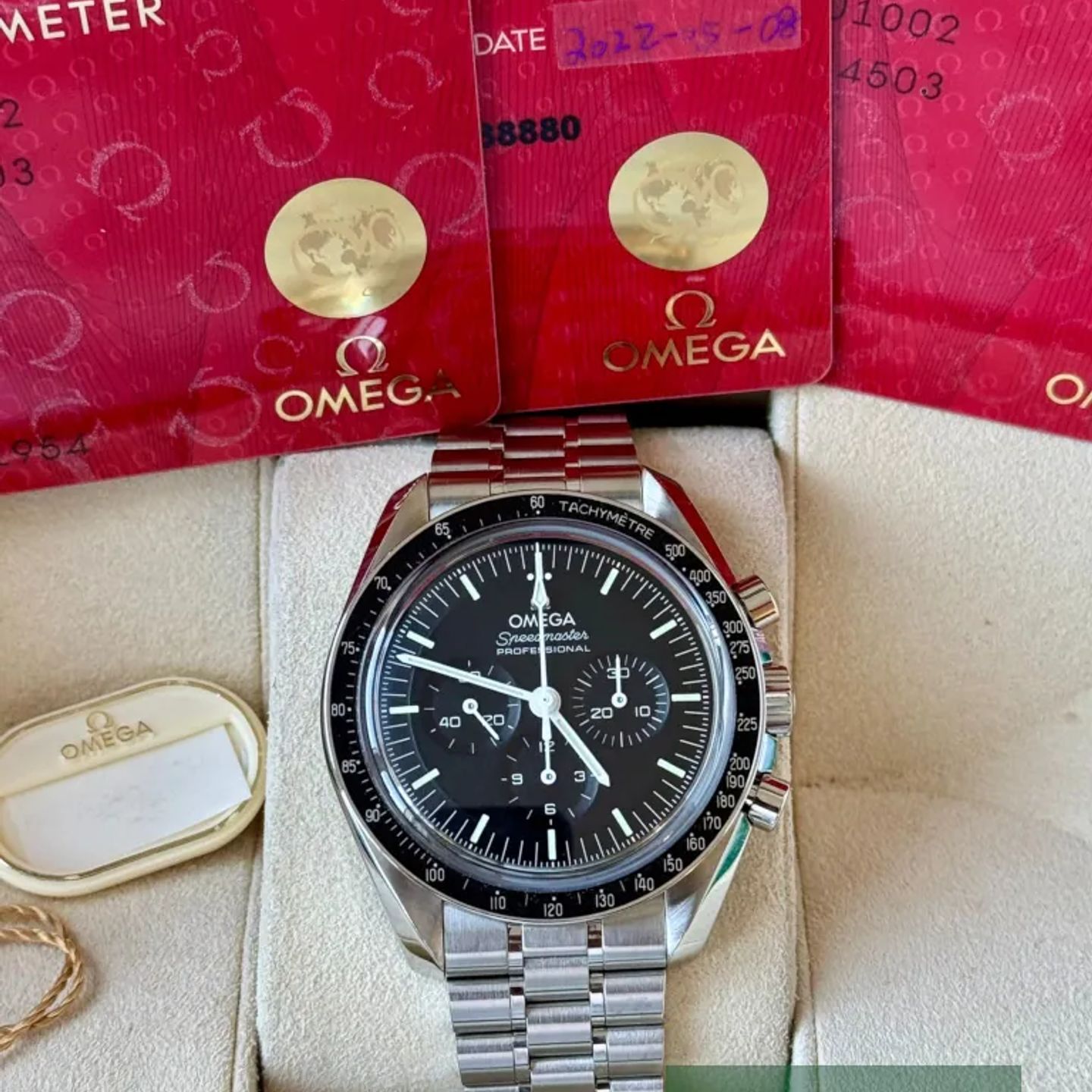 Omega Speedmaster Professional Moonwatch 310.30.42.50.01.002 (2022) - Zwart wijzerplaat 42mm Staal (7/7)