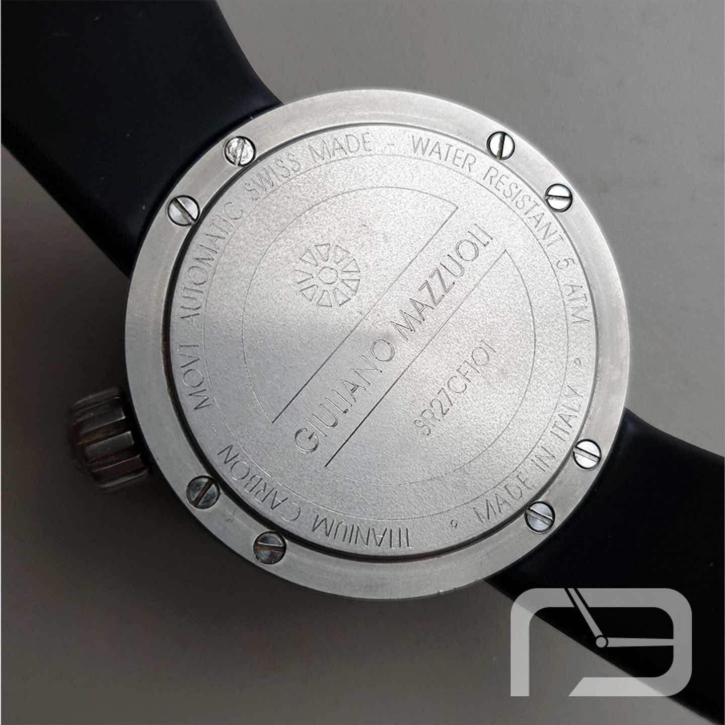 Giuliano Mazzuoli Unknown MSCF03 (Onbekend (willekeurig serienummer)) - Zwart wijzerplaat 45mm Carbon (7/8)