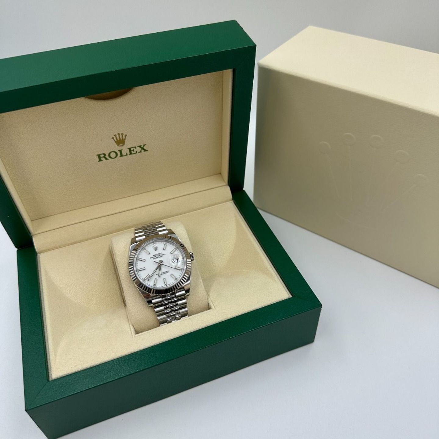 Rolex Datejust 41 126334 (2022) - White dial 41 mm Steel case (3/8)