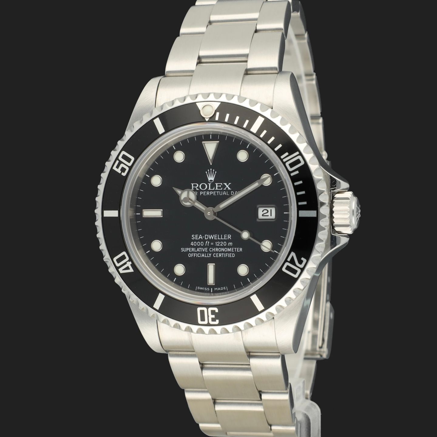 Rolex Sea-Dweller 4000 16600 (2006) - Black dial 40 mm Steel case (1/8)