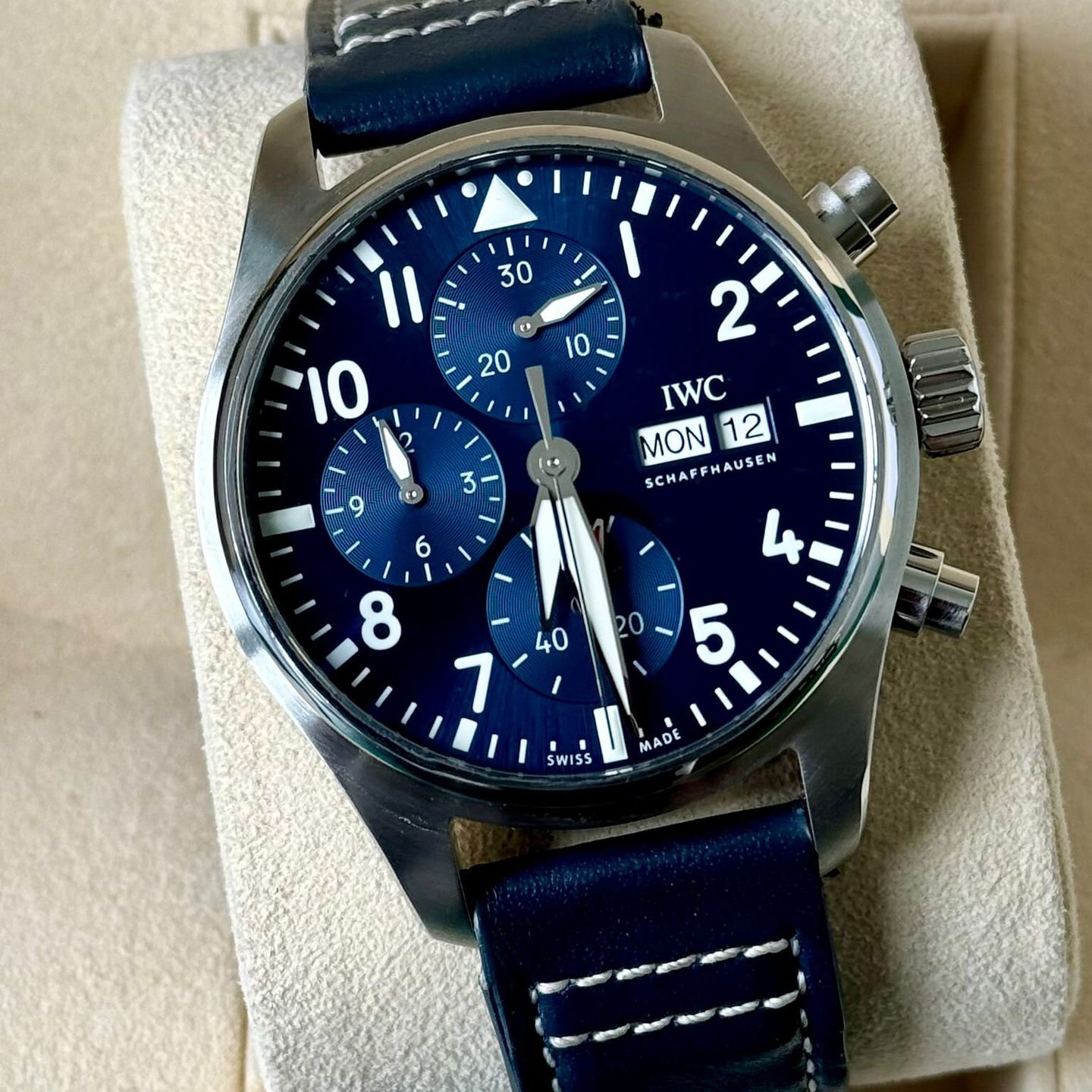 IWC Pilot Chronograph IW388101 (2021) - Blauw wijzerplaat 41mm Staal (1/7)