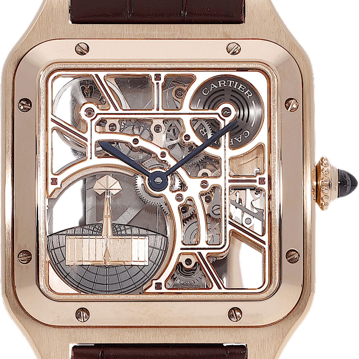 Cartier Santos Dumont WHSA0030 (2025) - Transparent dial 23 mm Rose Gold case (1/5)