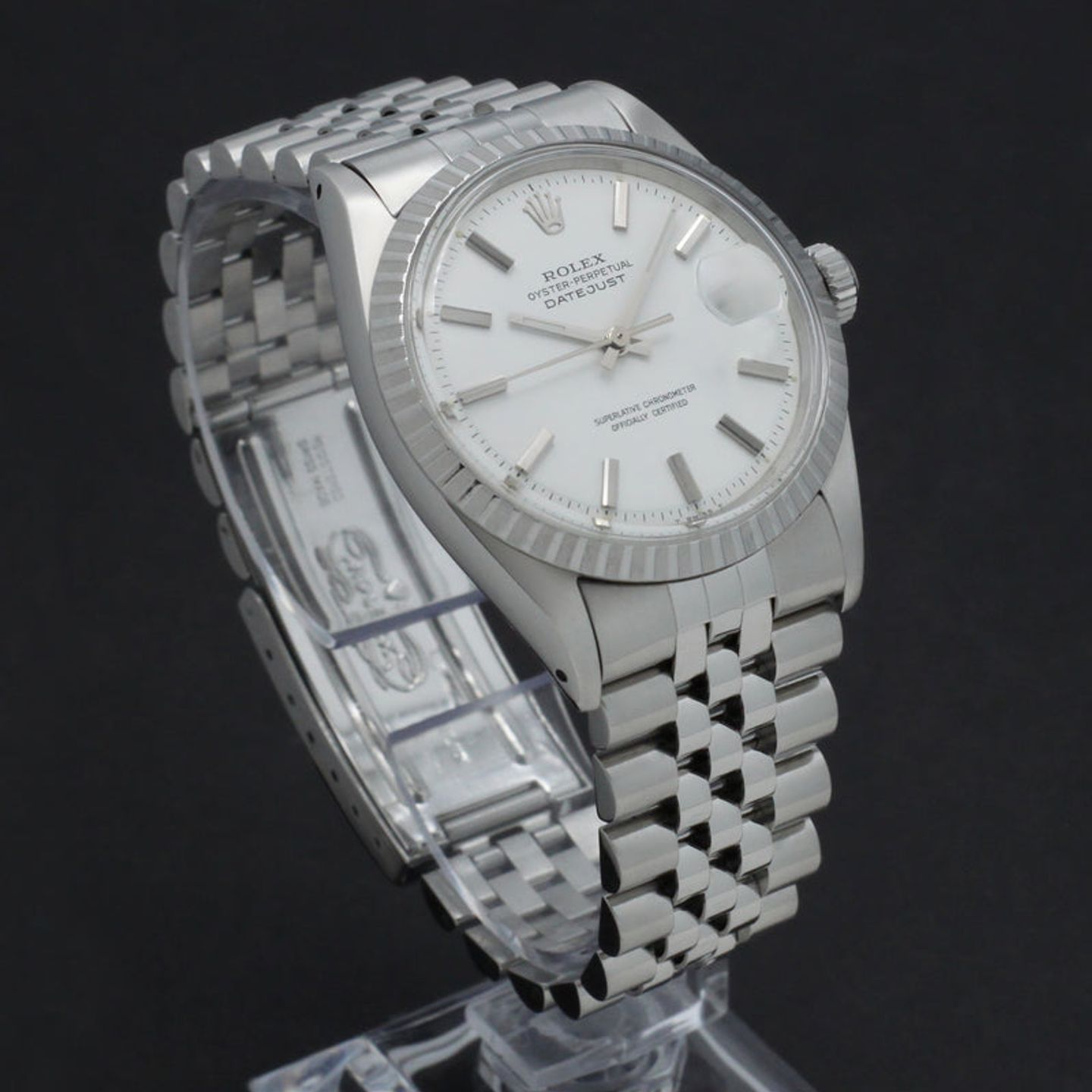 Rolex Datejust 1603 (1967) - Wit wijzerplaat 36mm Staal (4/7)