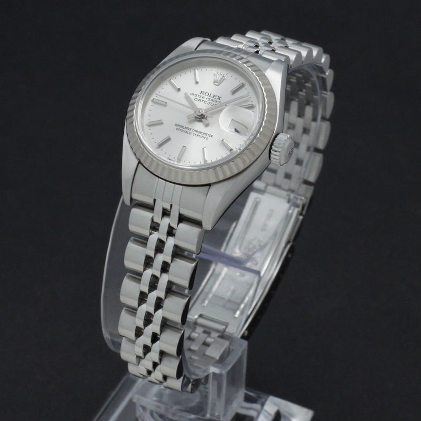 Rolex Lady-Datejust 79174 (2000) - Zilver wijzerplaat 26mm Staal (5/7)