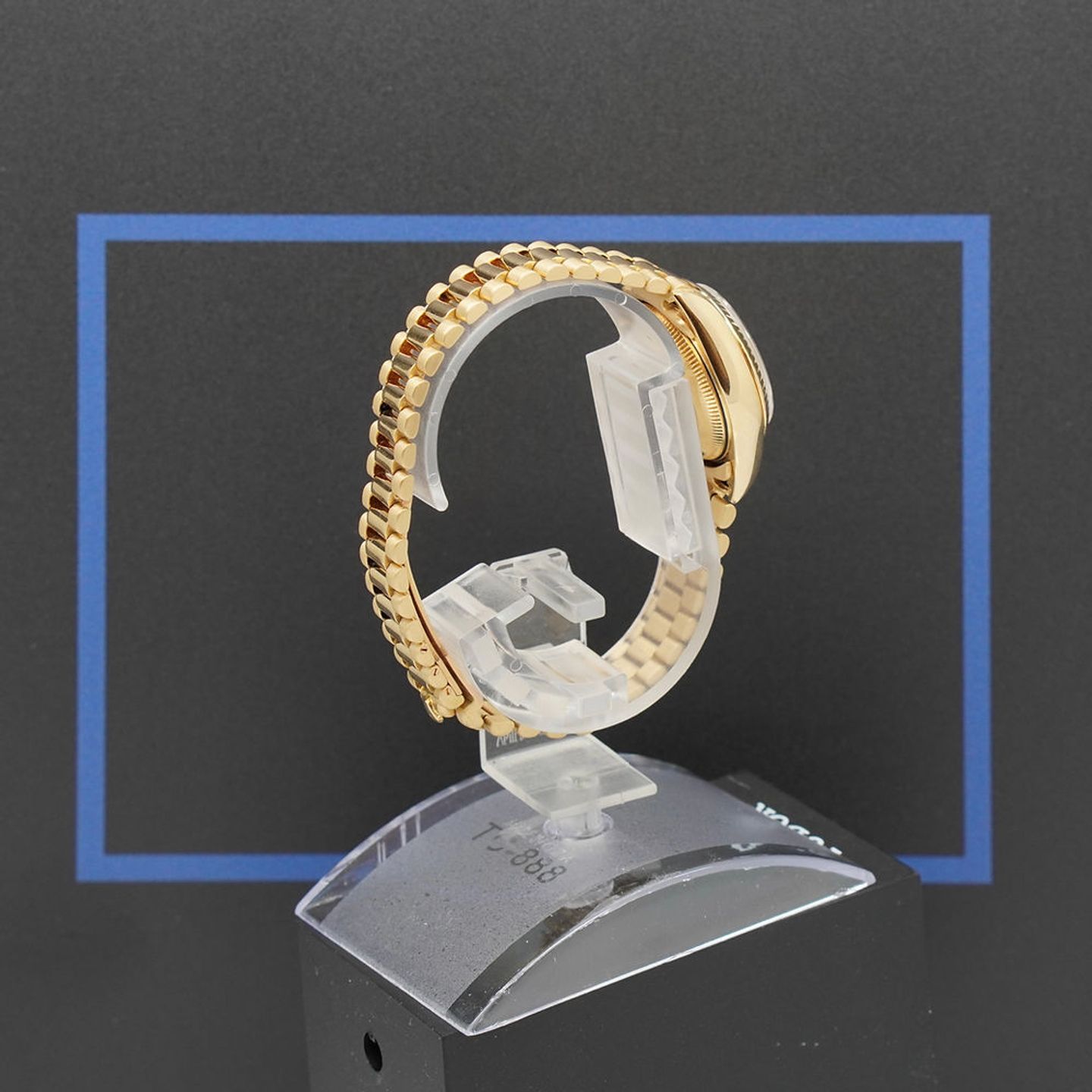 Rolex Lady-Datejust 69178 (1987) - Gold dial 26 mm Yellow Gold case (3/8)