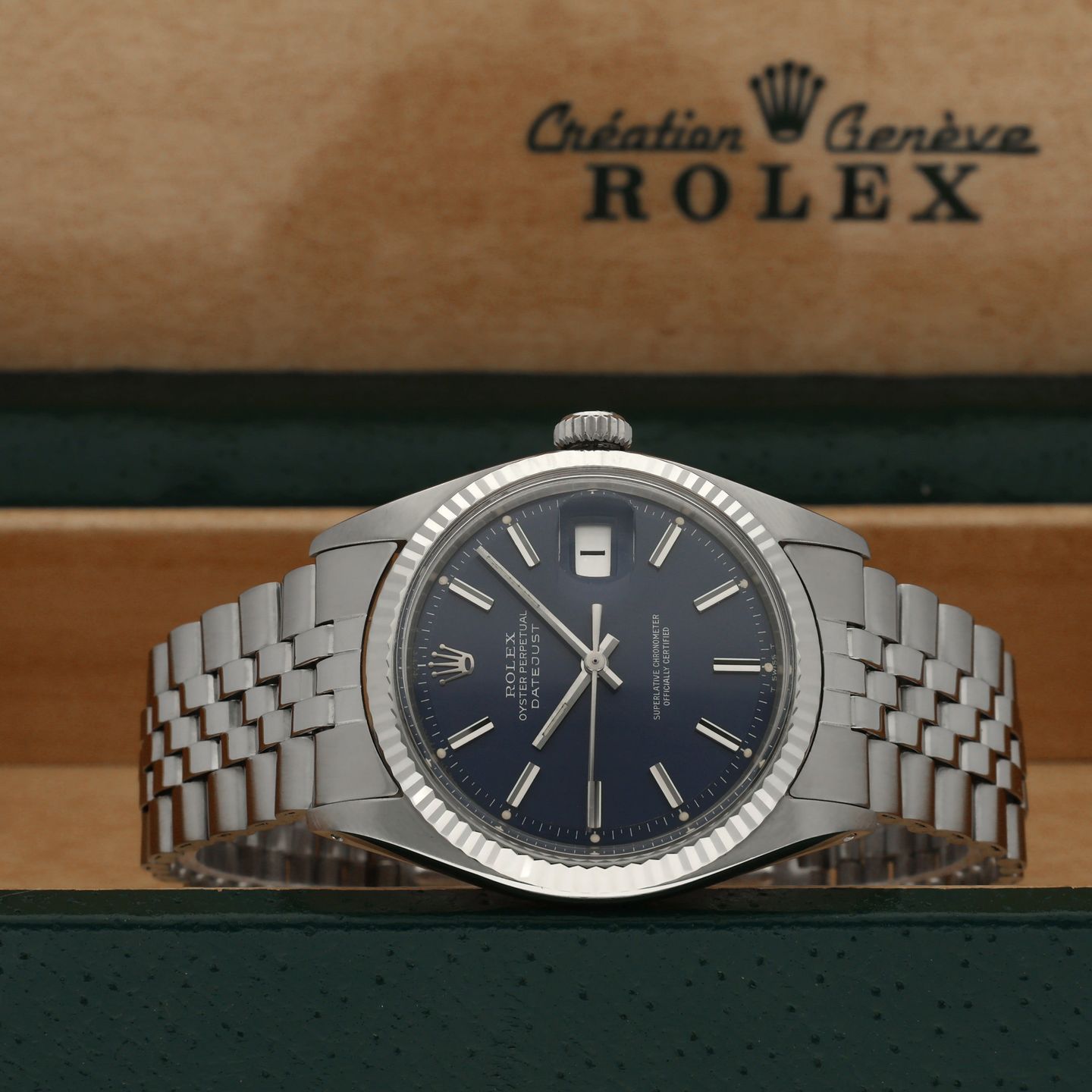Rolex Datejust 1601 (1971) - Blue dial 36 mm Steel case (3/7)