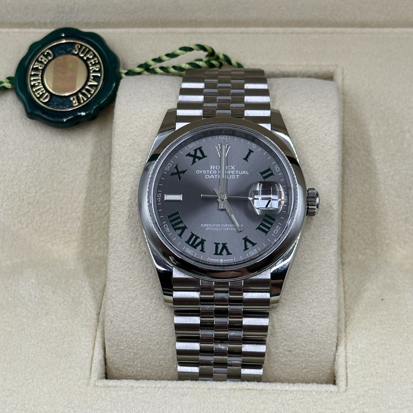 Rolex Datejust 36 126200 (2024) - Grijs wijzerplaat 36mm Staal (5/8)