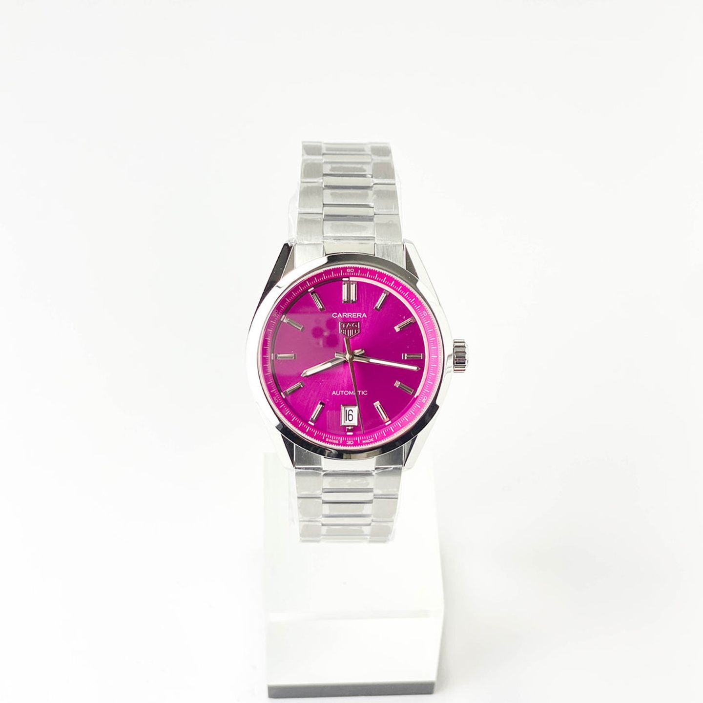TAG Heuer Carrera WBN2313.BA0001 (2023) - Pink dial 36 mm Steel case (1/4)