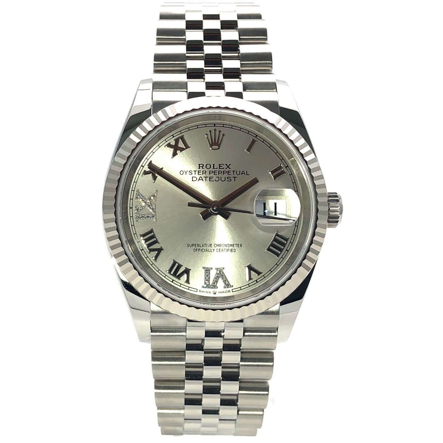 Rolex Datejust 36 126234 (2023) - Silver dial 36 mm Steel case (2/8)