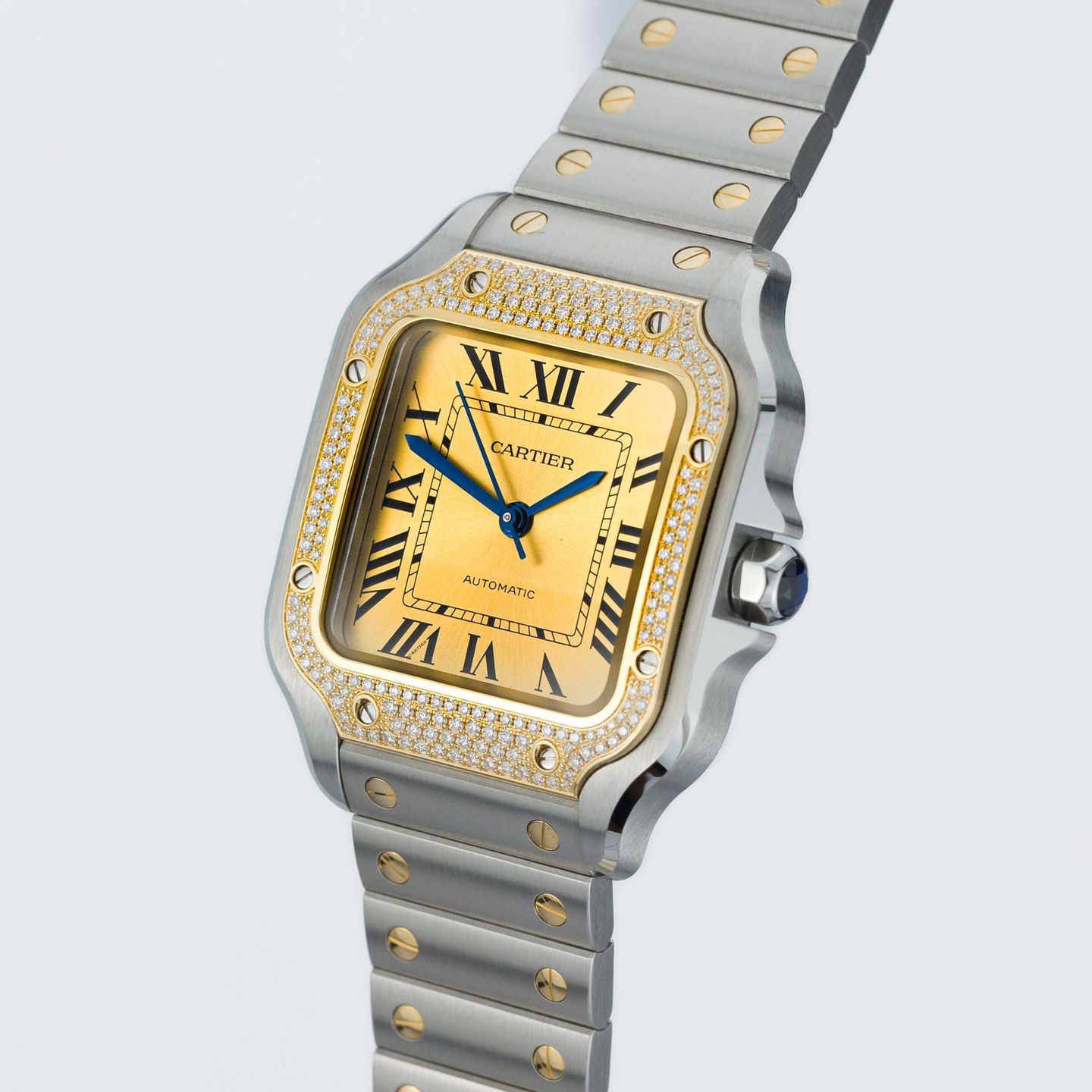 Cartier Santos W3SA0007 (2024) - Goud wijzerplaat 42mm Goud/Staal (3/7)