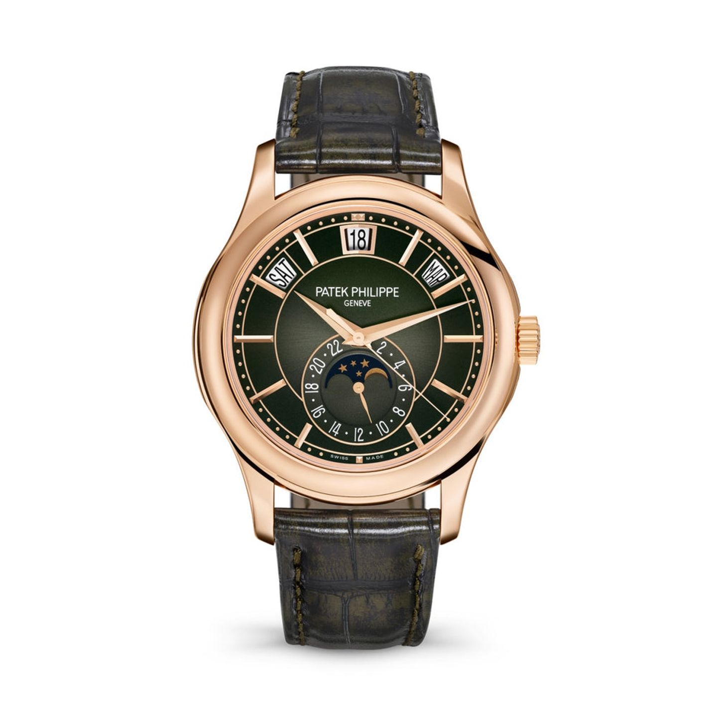 Patek Philippe Annual Calendar 5205R-011 (2025) - Green dial 40 mm Rose Gold case (1/1)