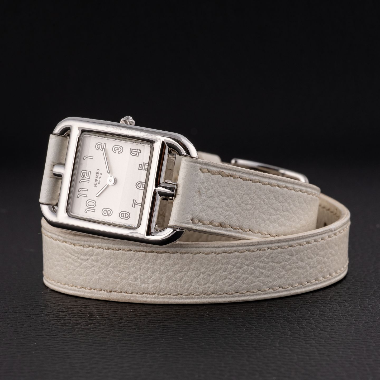Hermès Cape Cod CC1.210 (Unknown (random serial)) - White dial 23 mm Steel case (7/8)
