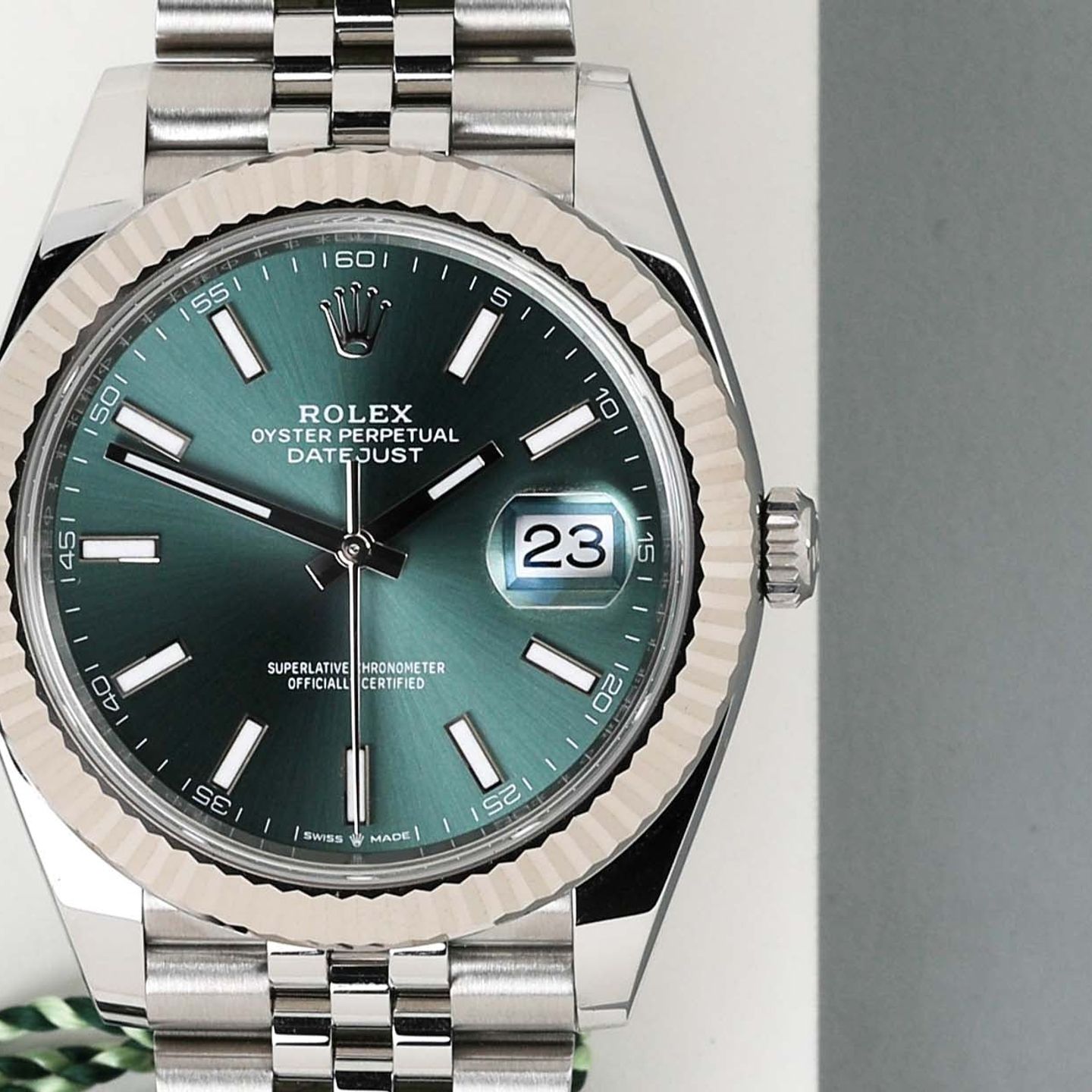 Rolex Datejust 41 126334 (2024) - Green dial 41 mm Steel case (4/8)