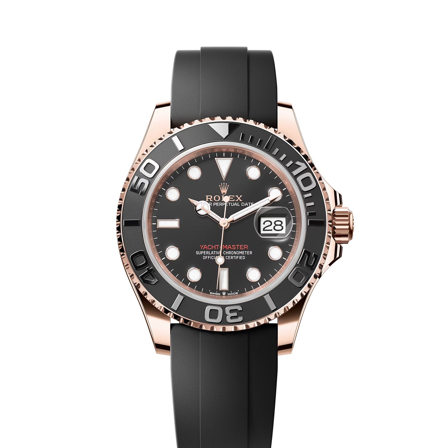 Rolex Yacht-Master 40 126655 (2024) - Black dial 40 mm Rose Gold case (1/1)