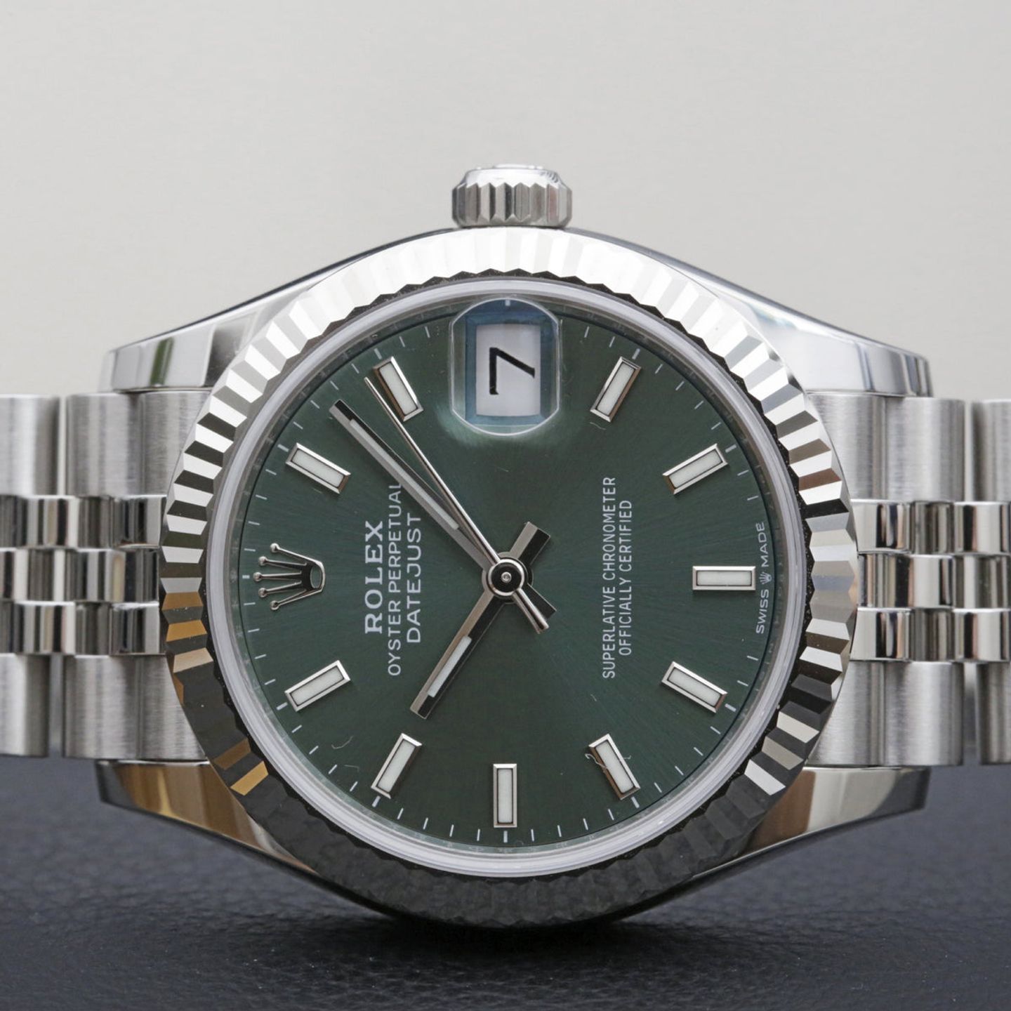 Rolex Datejust 31 278274 (2023) - Green dial 31 mm Steel case (2/8)