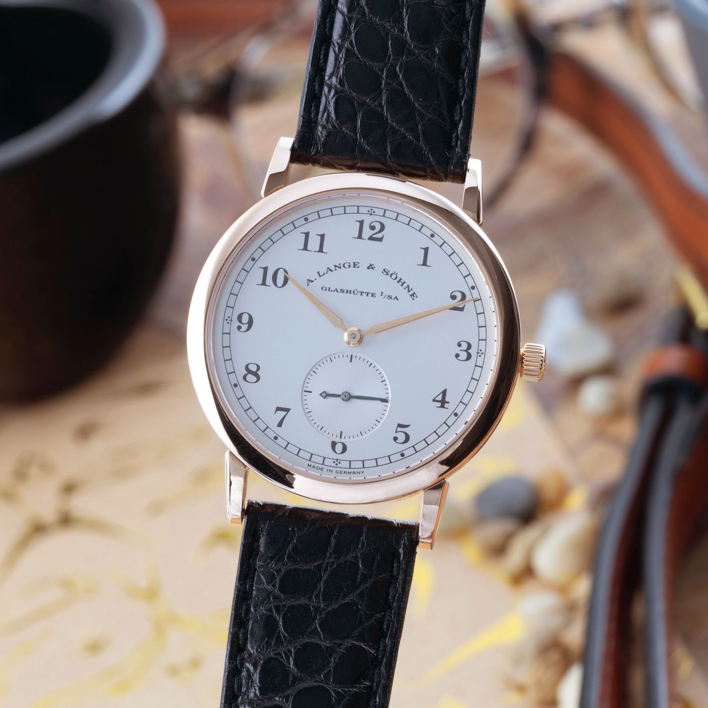 A. Lange & Söhne 1815 206.032 (2005) - Zilver wijzerplaat 36mm Roségoud (3/8)