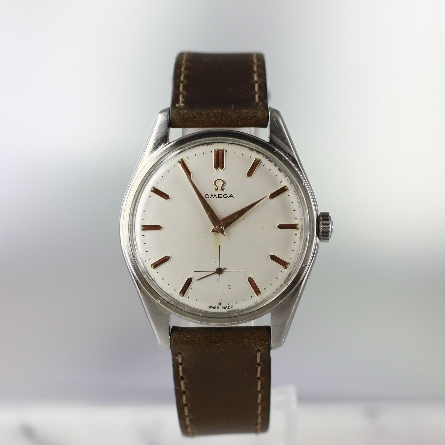 Omega Seamaster 2990 (1962) - Wit wijzerplaat 36mm Staal (4/8)