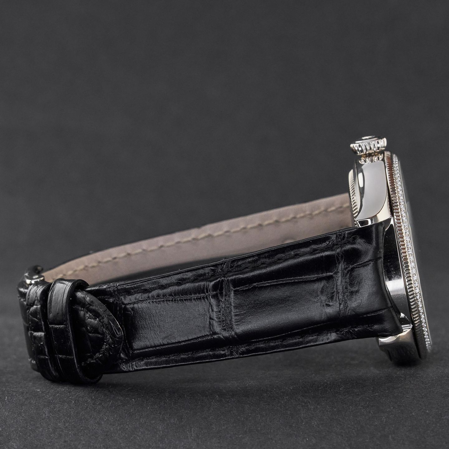 Rolex Cellini Time 50609RBR (2018) - Black dial 39 mm White Gold case (6/8)